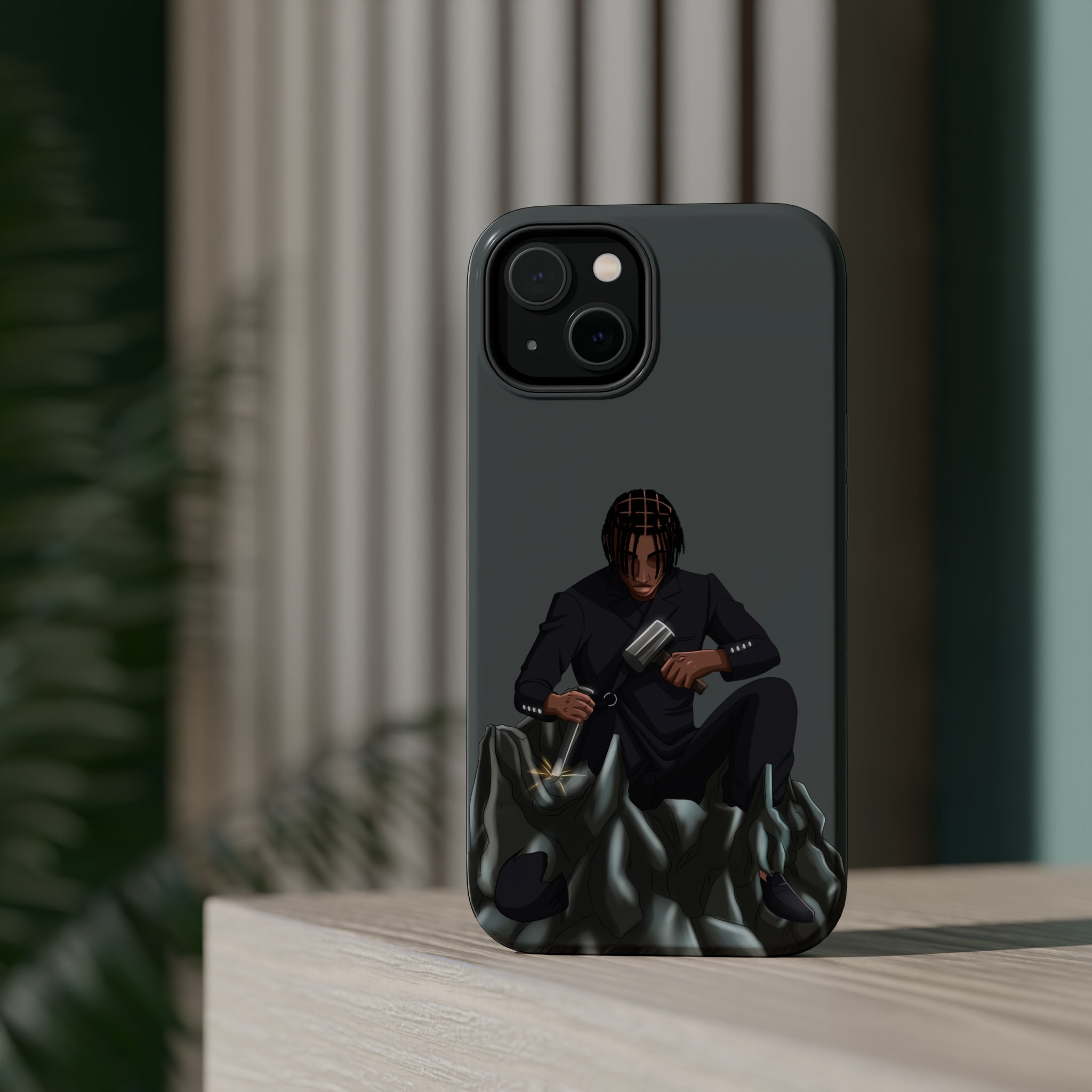A person working hard to better his/herself - MagSafe Tough Case - Self-Made Man #13 - Breakthrough Collection
