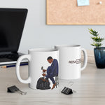 A person working hard to better his/herself - Ceramic Mug 11oz - Self-Made Man #11 - Breakthrough Collection