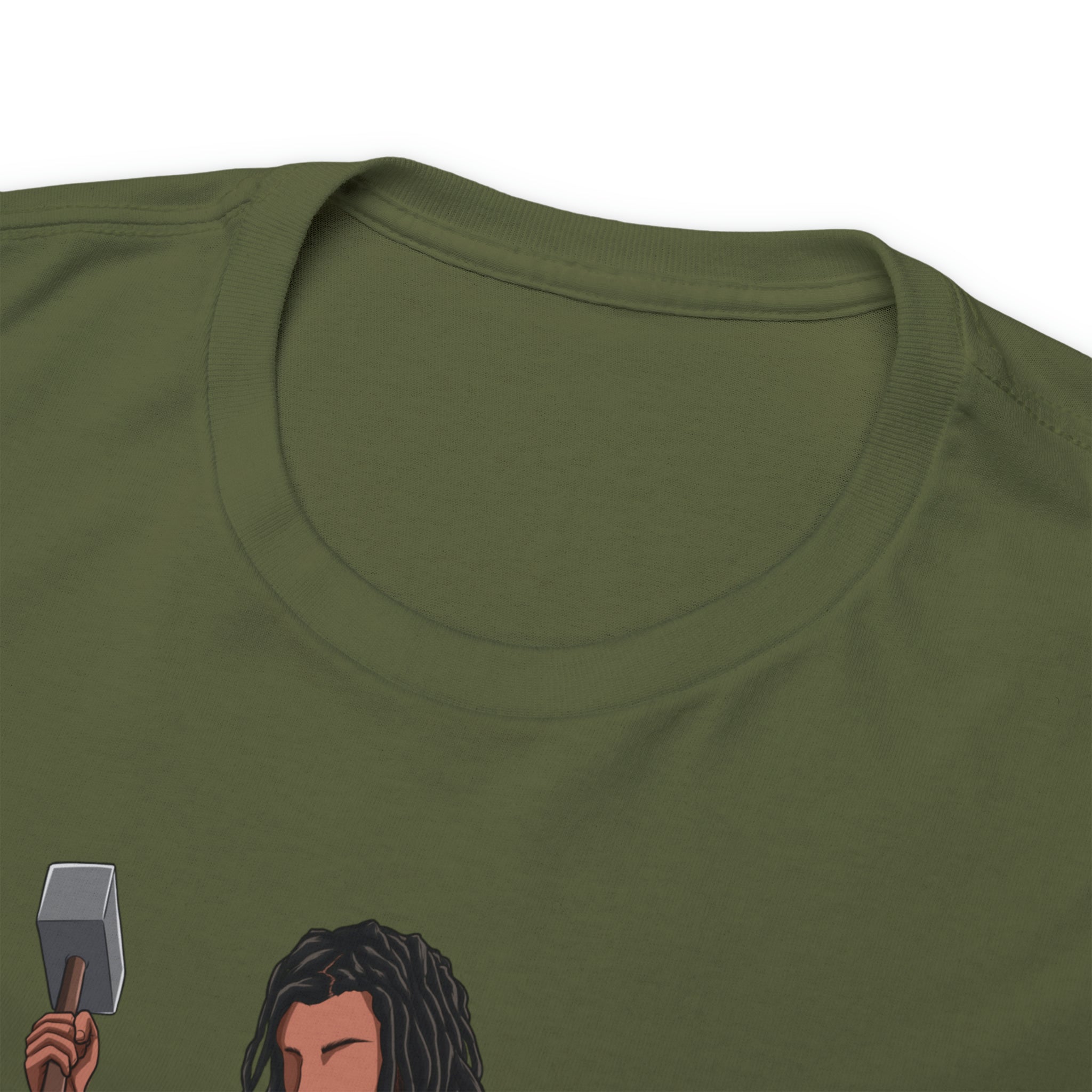 A person working hard to better his/herself - Heavy Cotton Self-Made T-shirt - Self-Made Man #2 - Breakthrough Collection