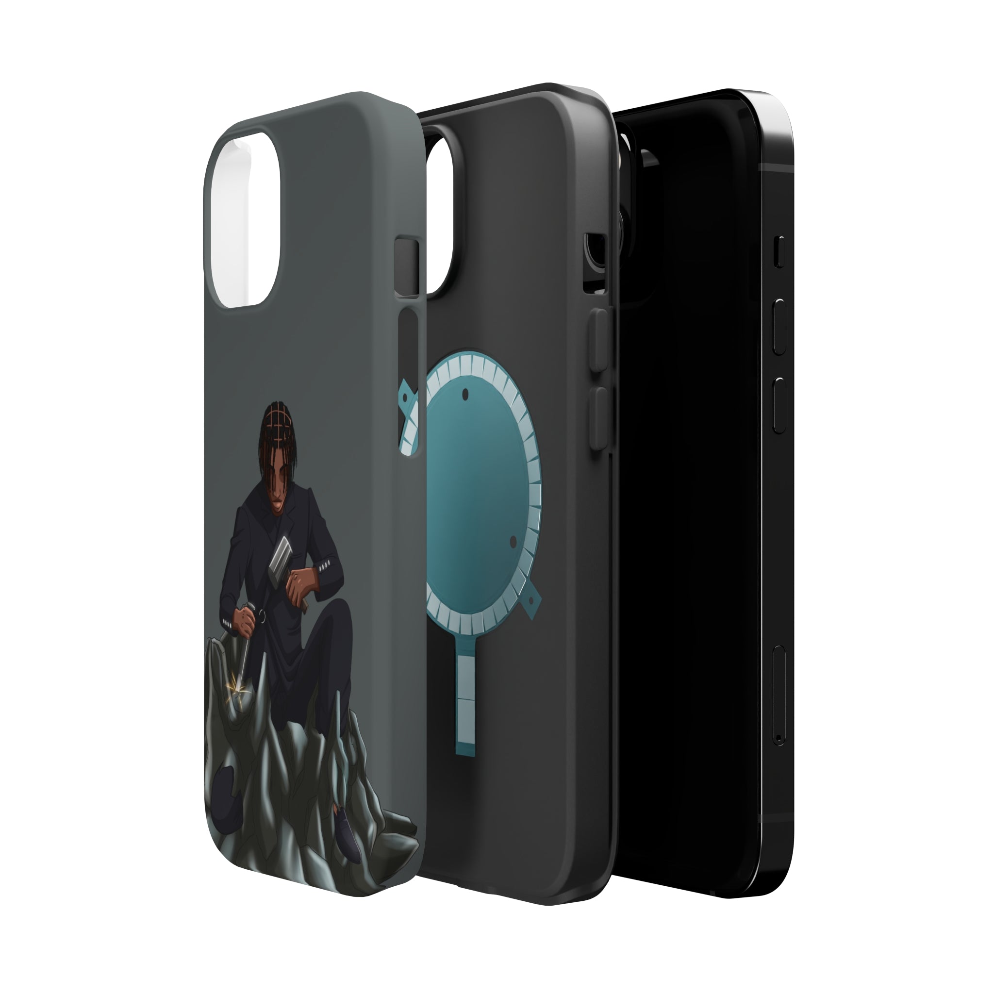 A person working hard to better his/herself - MagSafe Tough Case - Self-Made Man #13 - Breakthrough Collection