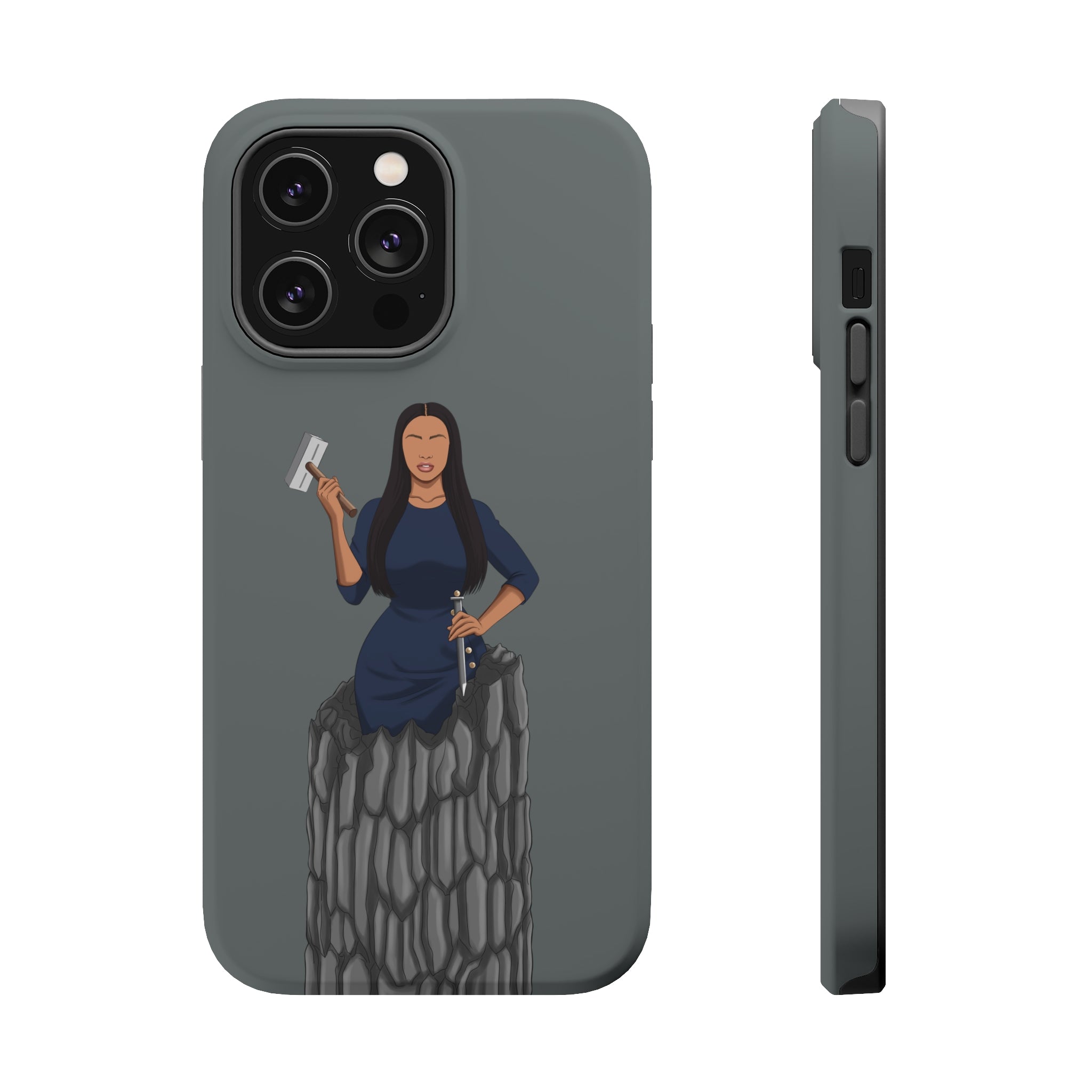 A person working hard to better his/herself - Magsafe Tough Case - self-made woman #6 - Breakthrough Collection