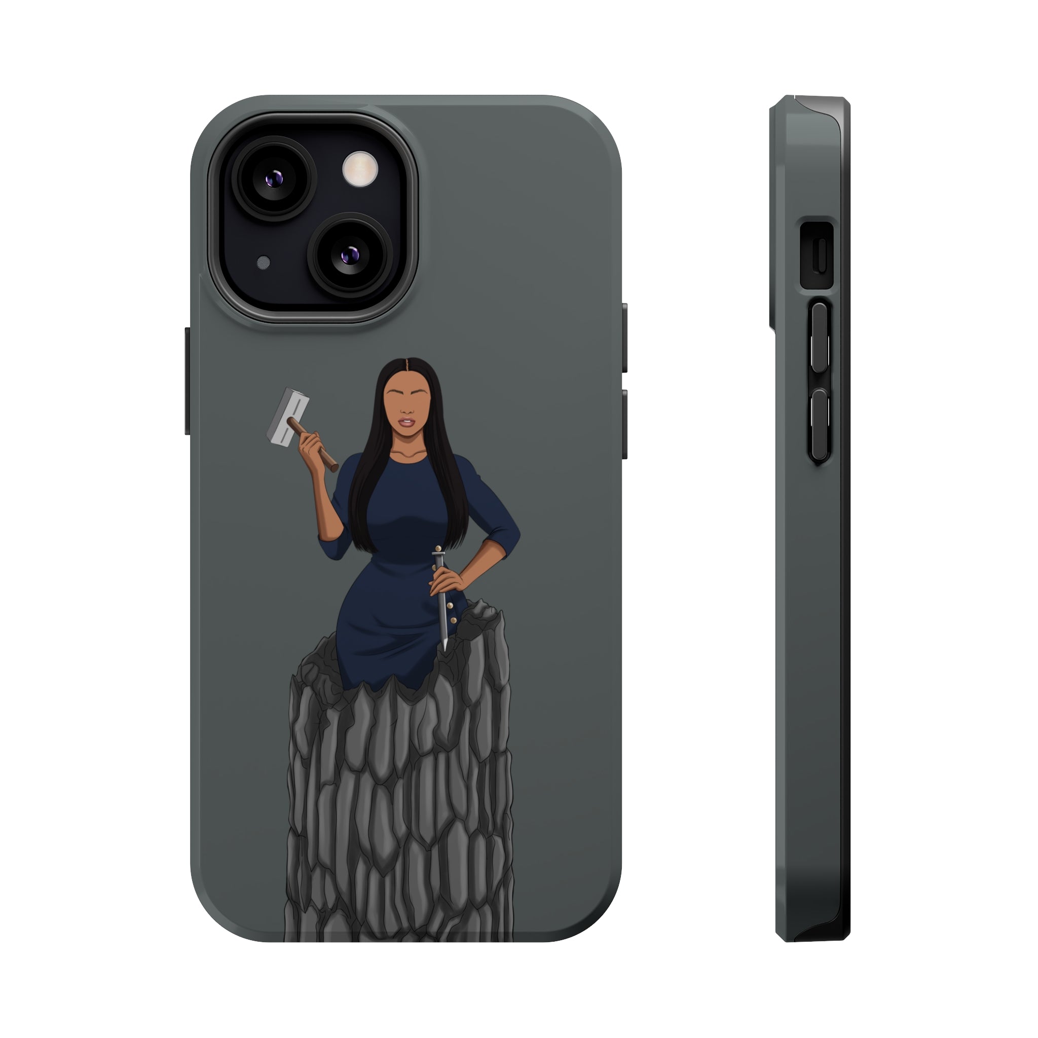A person working hard to better his/herself - Magsafe Tough Case - self-made woman #6 - Breakthrough Collection