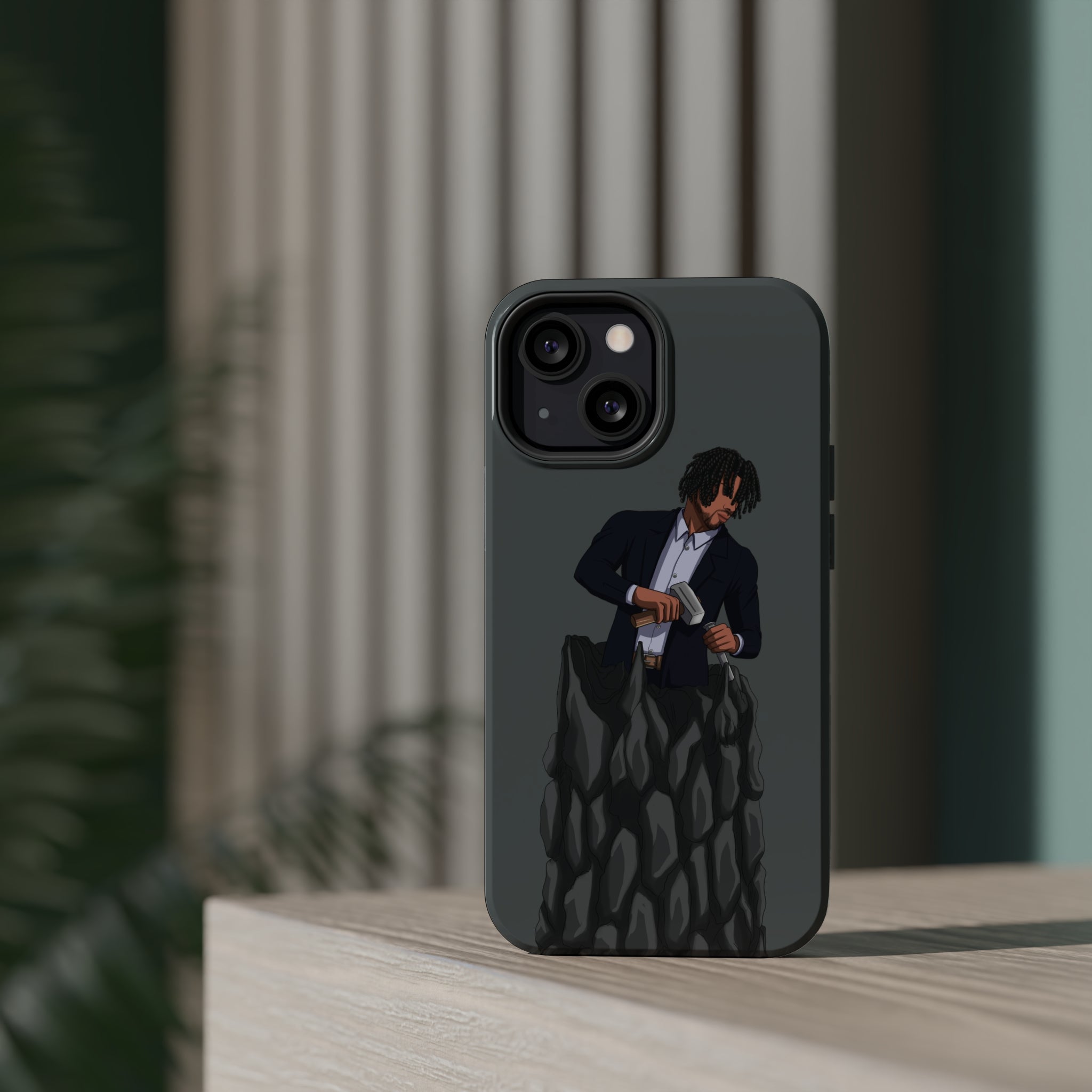 A person working hard to better his/herself - MagSafe Tough Case - Self-Made Man #4 - Breakthrough Collection