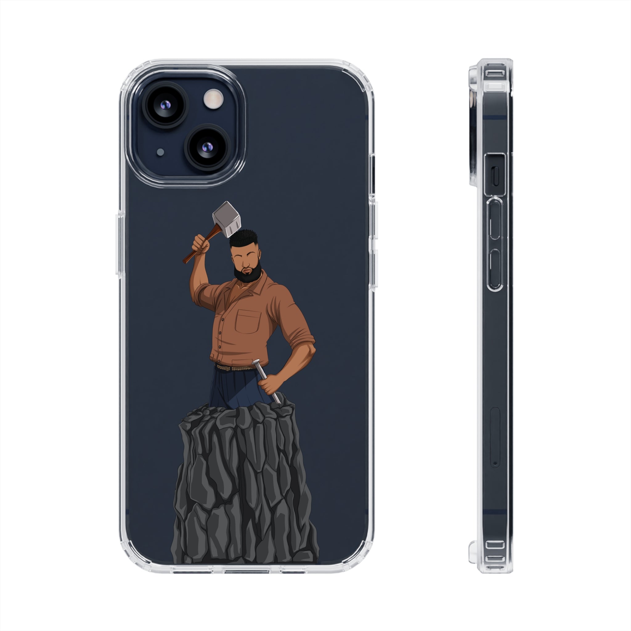 A person working hard to better his/herself - Clear Case - Self-Made Man #9 - Breakthrough Collection