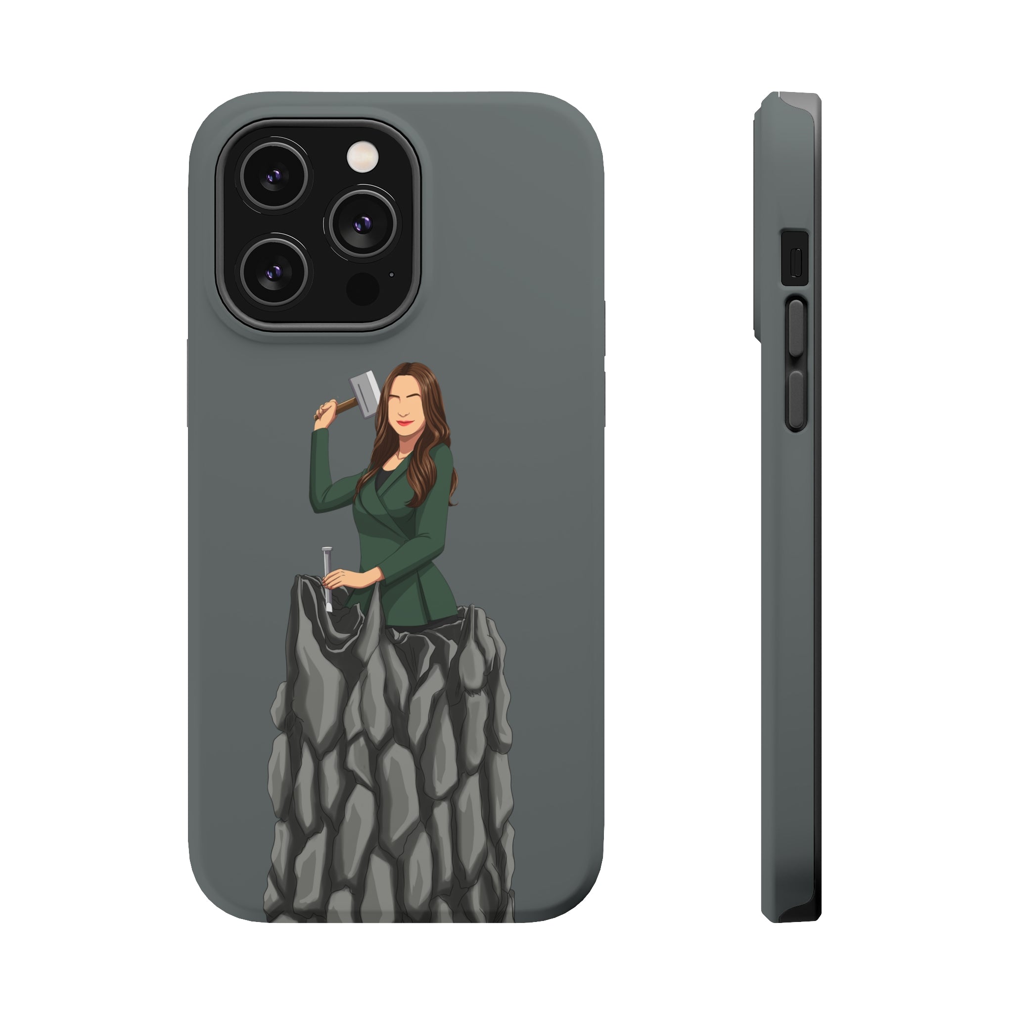 A person working hard to better his/herself - MagSafe Tough Case - self-made woman #5 - Breakthrough Collection