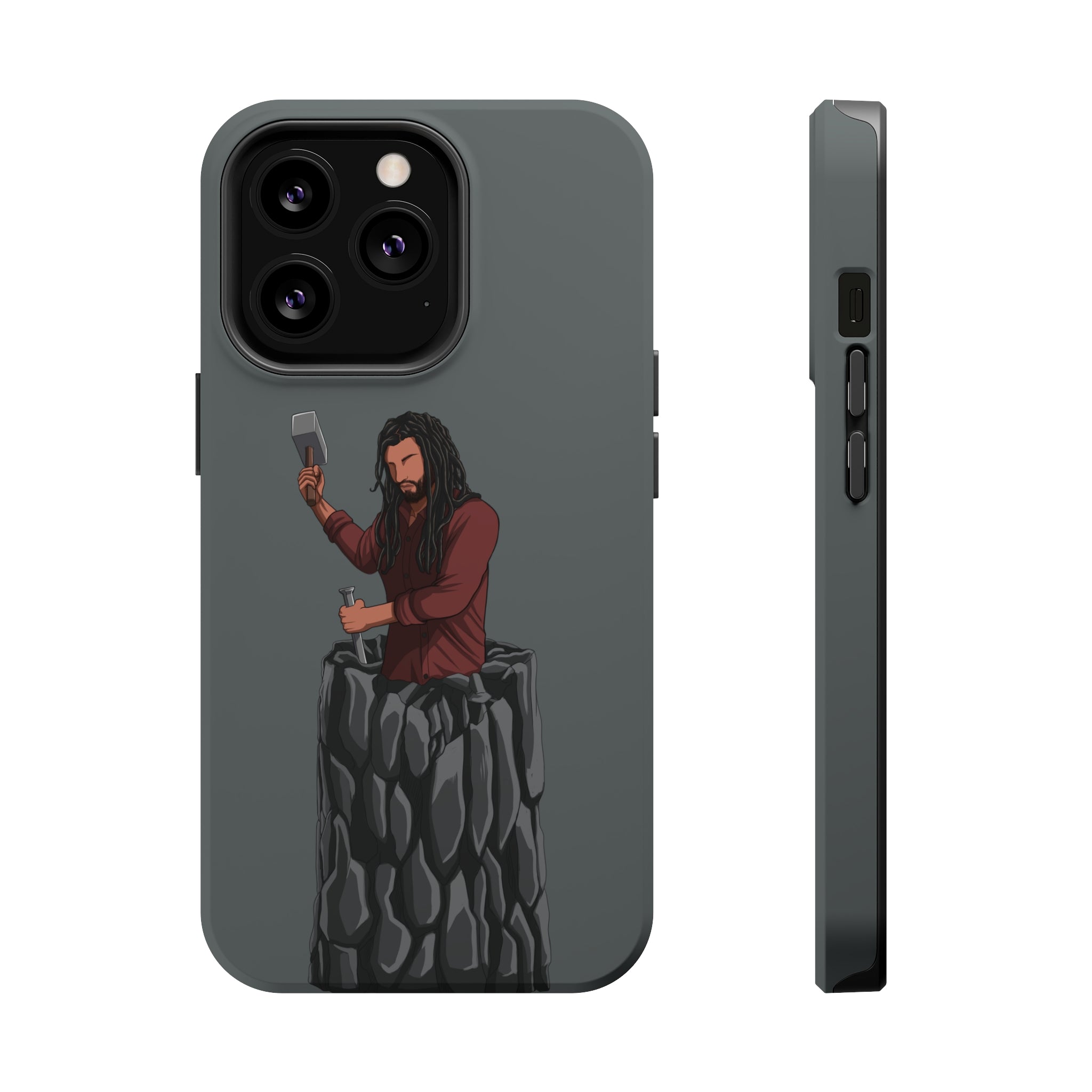 A person working hard to better his/herself - MagSafe Tough Case - Self-Made Man #2 - Breakthrough Collection