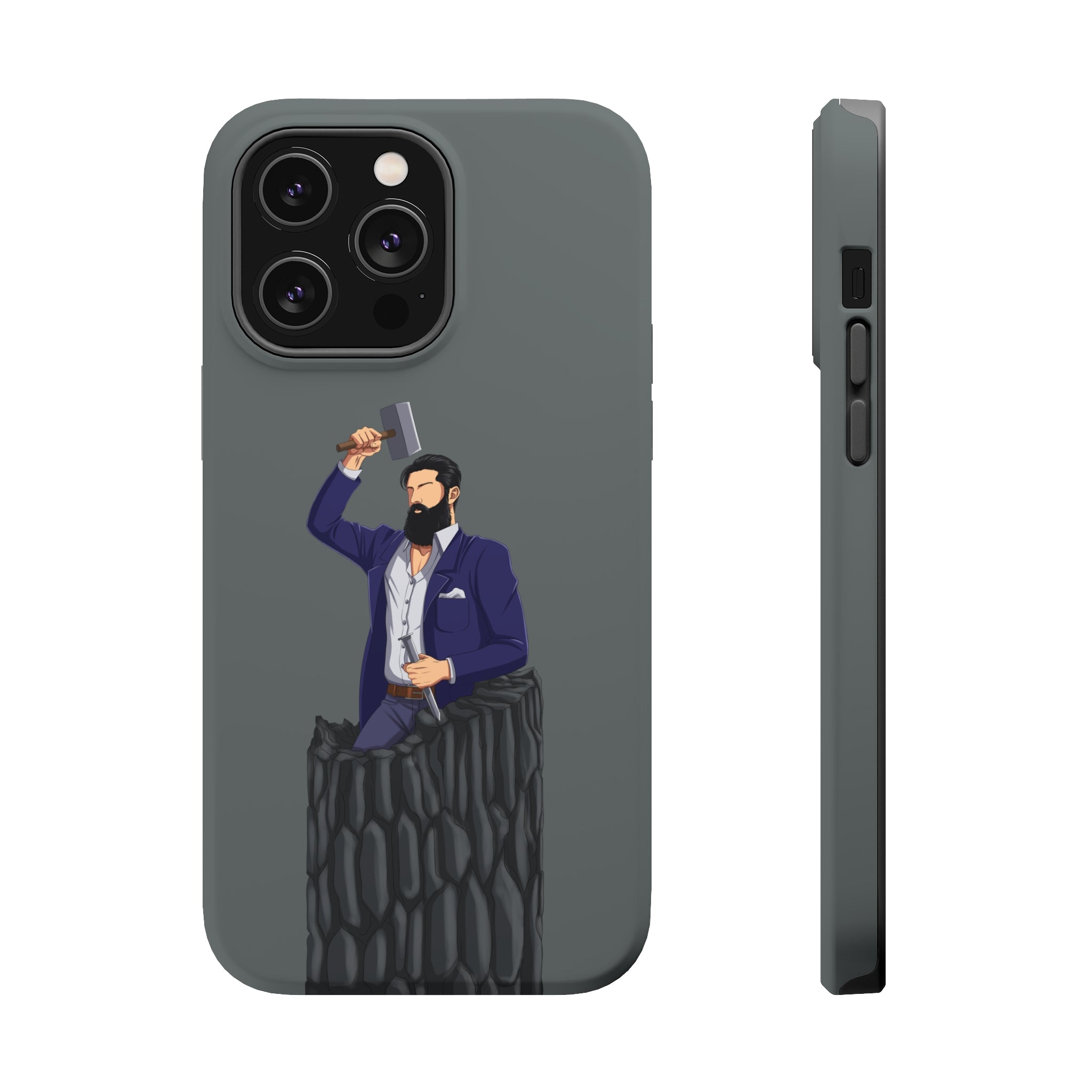 A person working hard to better his/herself - MagSafe Tough Case - Self-Made Man #12 - Breakthrough Collection