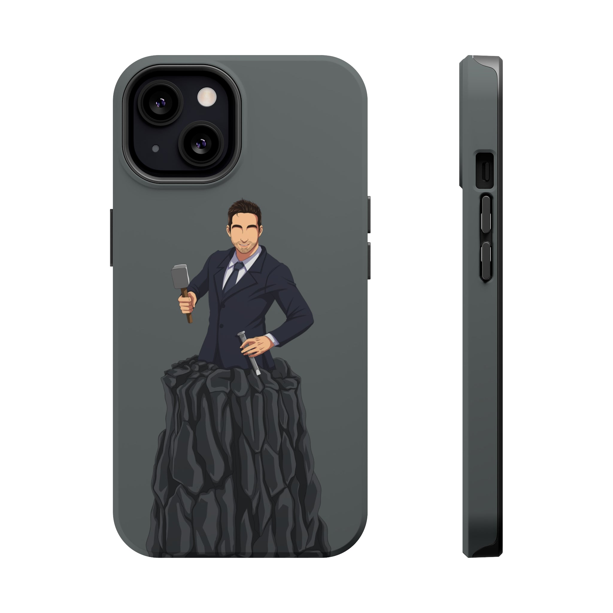 A person working hard to better his/herself - MagSafe Tough Case - Self-Made Man #3 - Breakthrough Collection