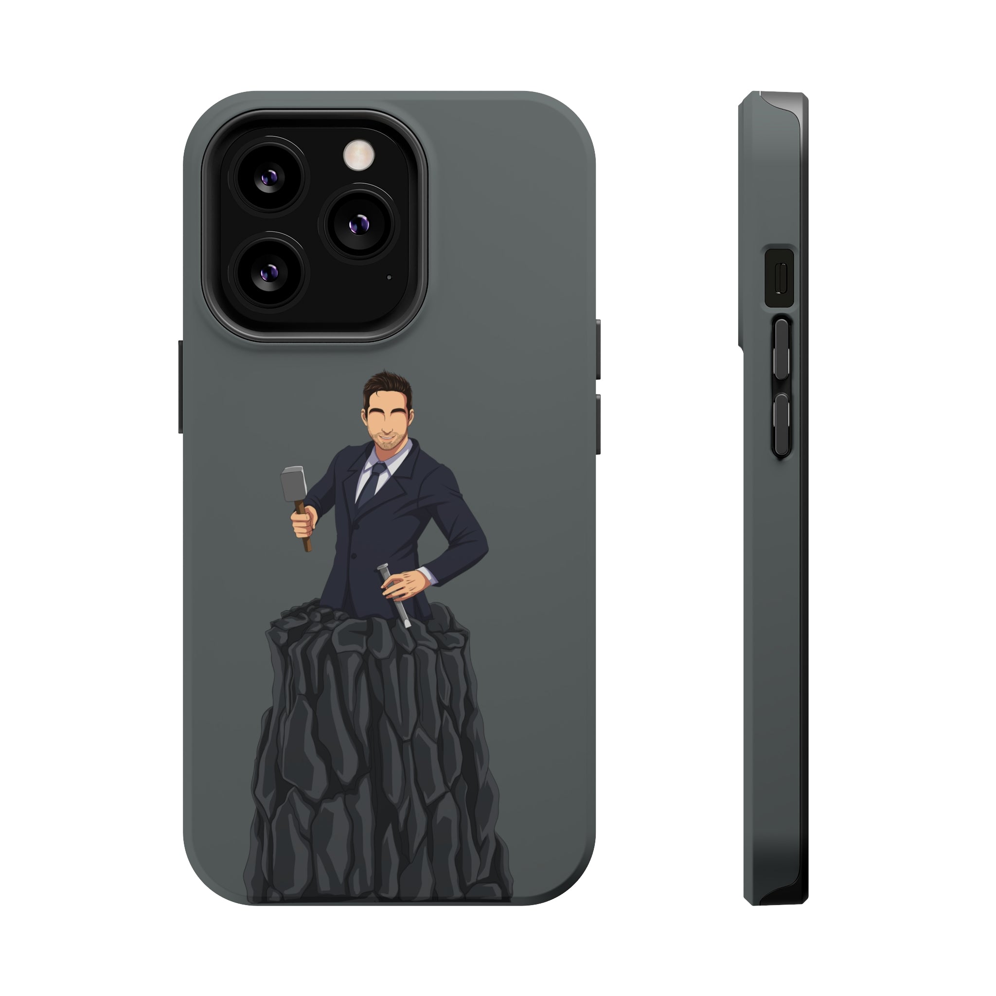 A person working hard to better his/herself - MagSafe Tough Case - Self-Made Man #3 - Breakthrough Collection