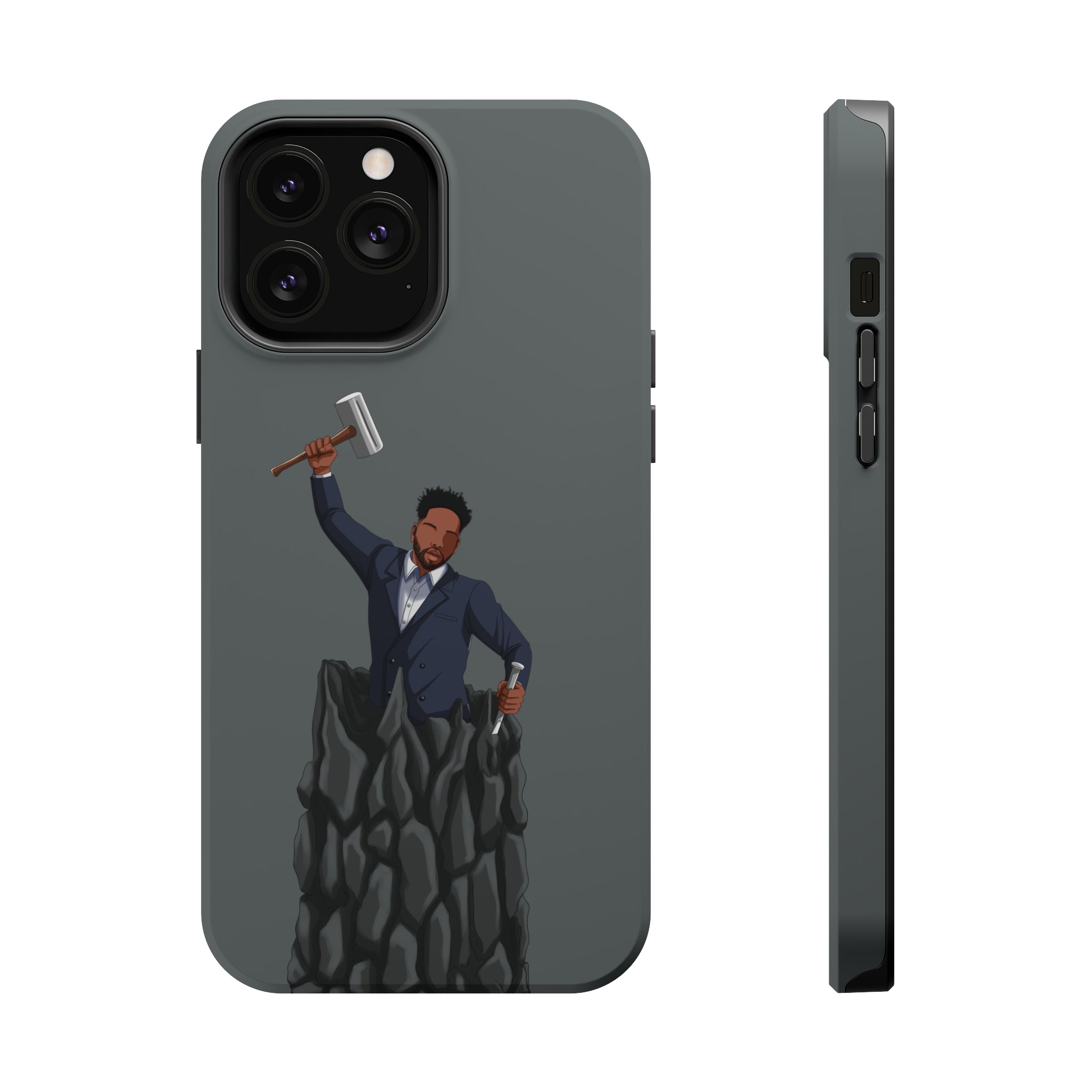 A person working hard to better his/herself - MagSafe Tough Case - Self-Made Man #1 - Breakthrough Collection