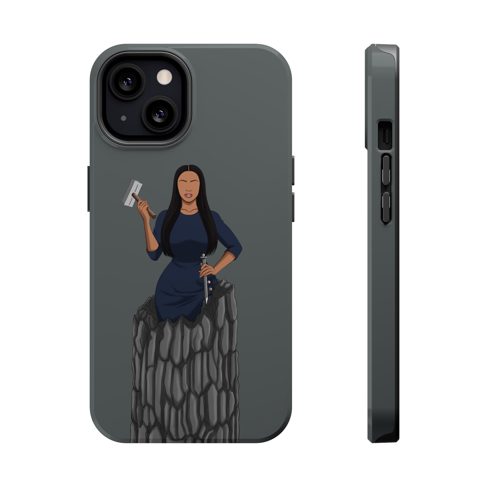 A person working hard to better his/herself - Magsafe Tough Case - self-made woman #6 - Breakthrough Collection