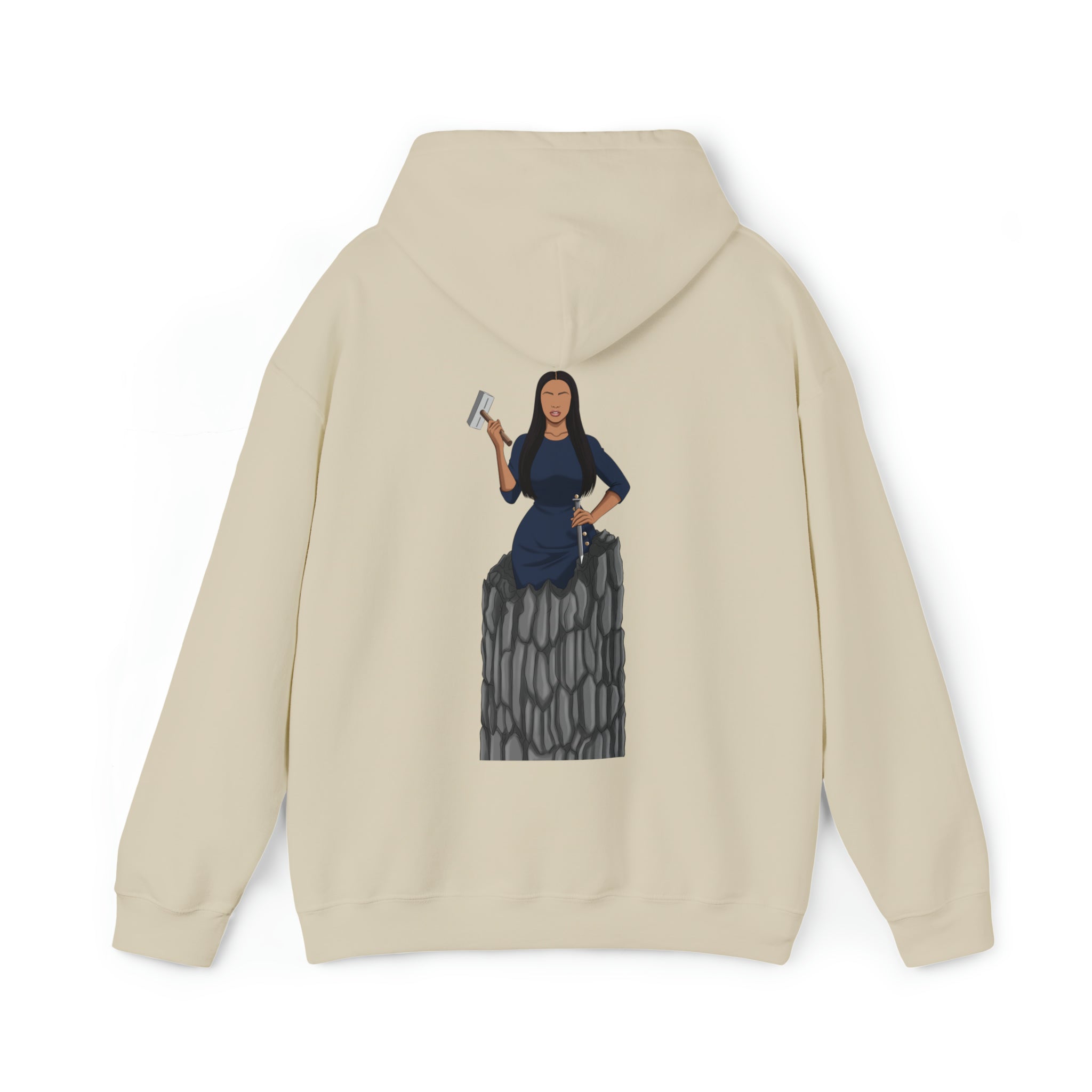 A person working hard to better his/herself - Heavy Blend™ Self-Made Hoodie - Woman #9