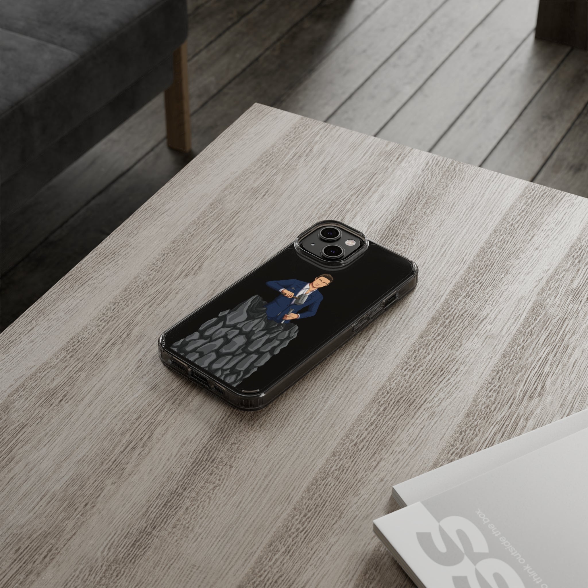 A person working hard to better his/herself - Clear Case - Self-Made Man #5 - Breakthrough Collection