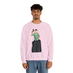 A person working hard to better his/herself - Heavy Blend™ Crewneck Sweatshirt - Man #15 - Breakthrough Collection