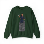 A person working hard to better his/herself - Self-Made Sweatshirt Heavy Blend™ Crewneck - woman #9 - Breakthrough Collection