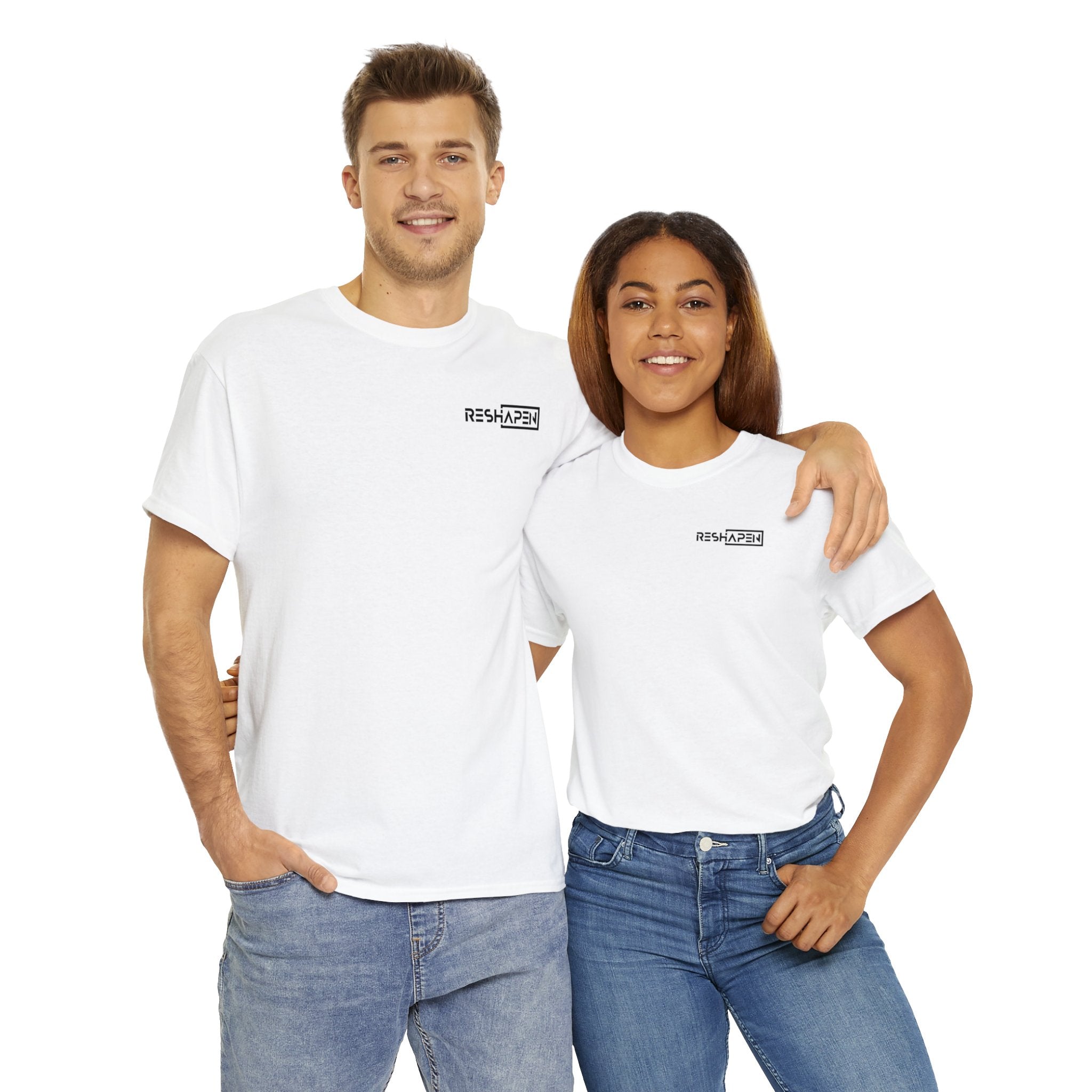 A person working hard to better his/herself - Heavy Cotton Self-Made T-shirt - Reshapen