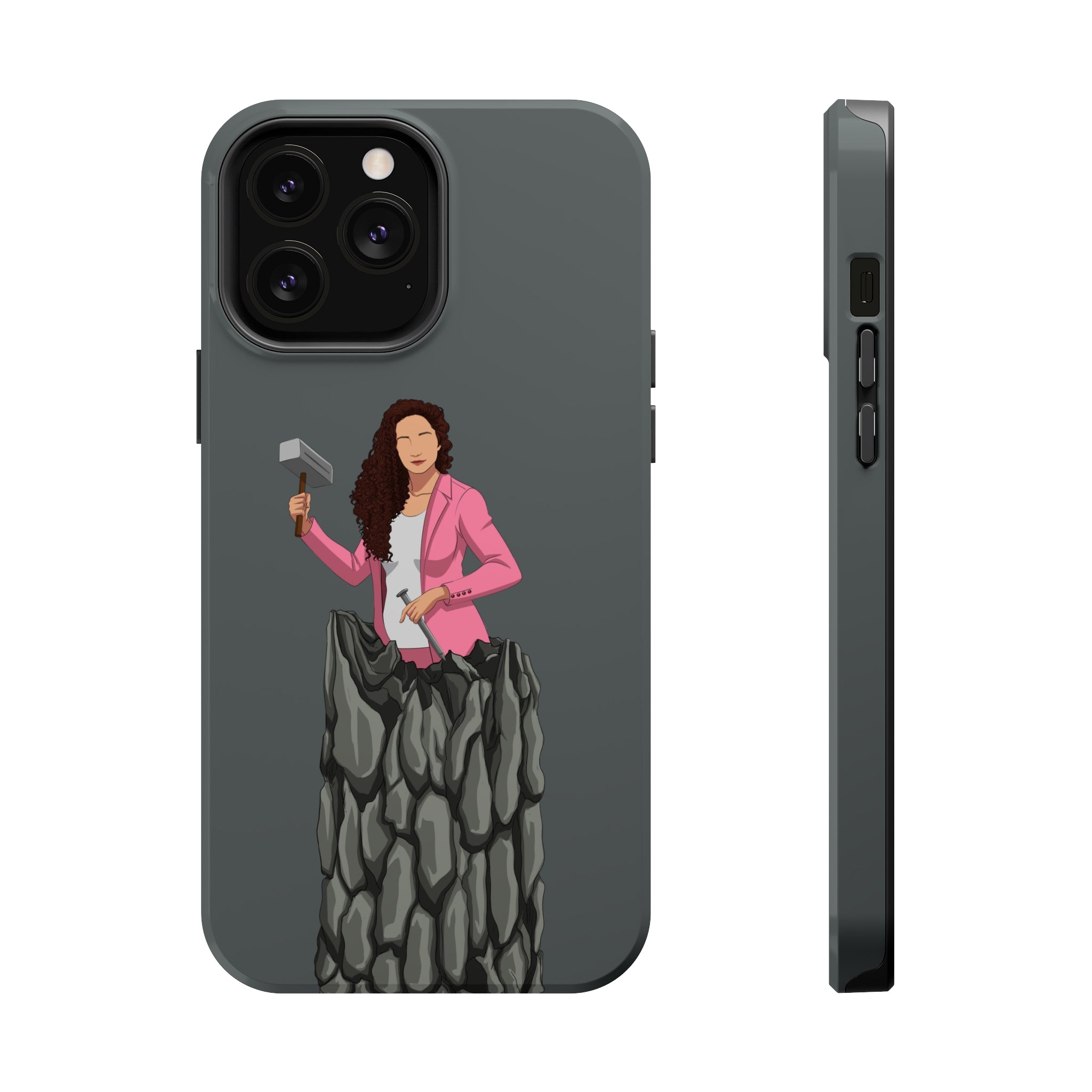 A person working hard to better his/herself - MagSafe Tough Case - self-made woman #13 - Breakthrough Collection
