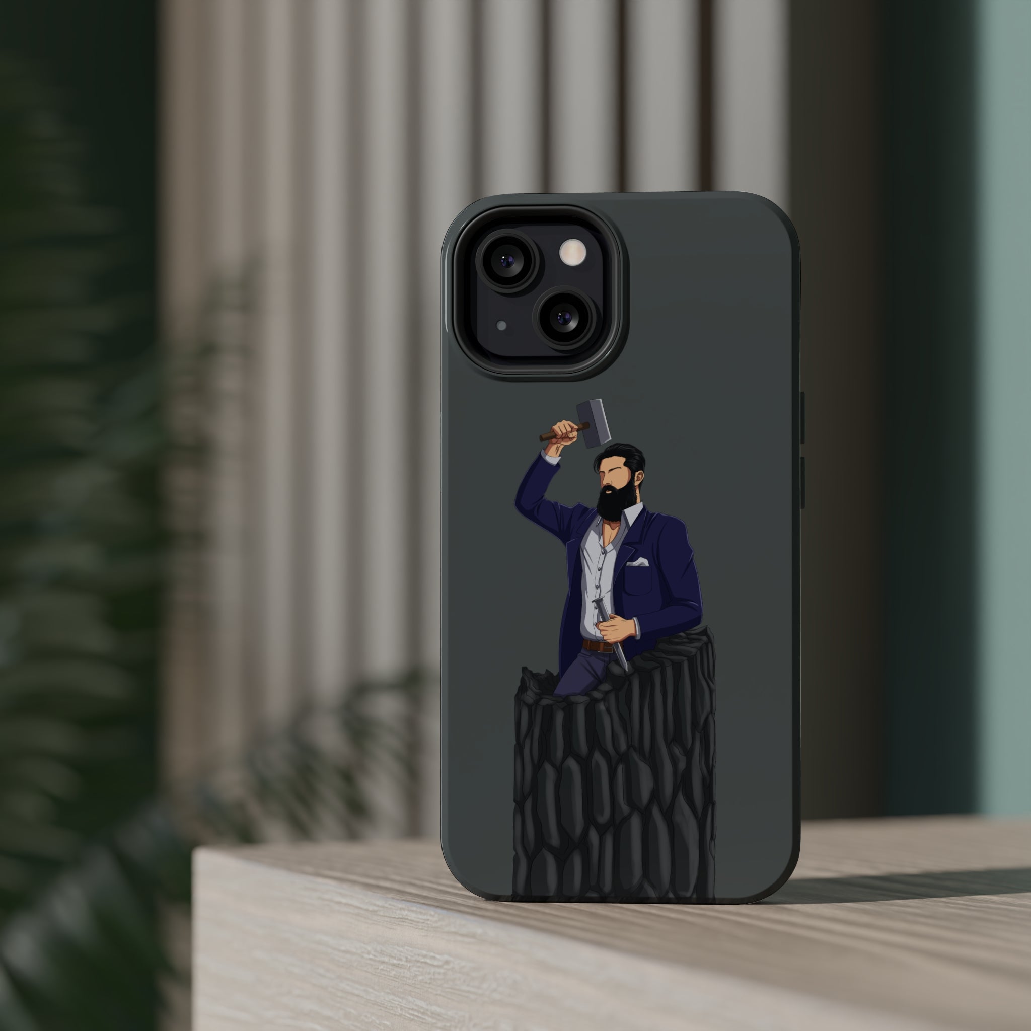 A person working hard to better his/herself - MagSafe Tough Case - Self-Made Man #12 - Breakthrough Collection