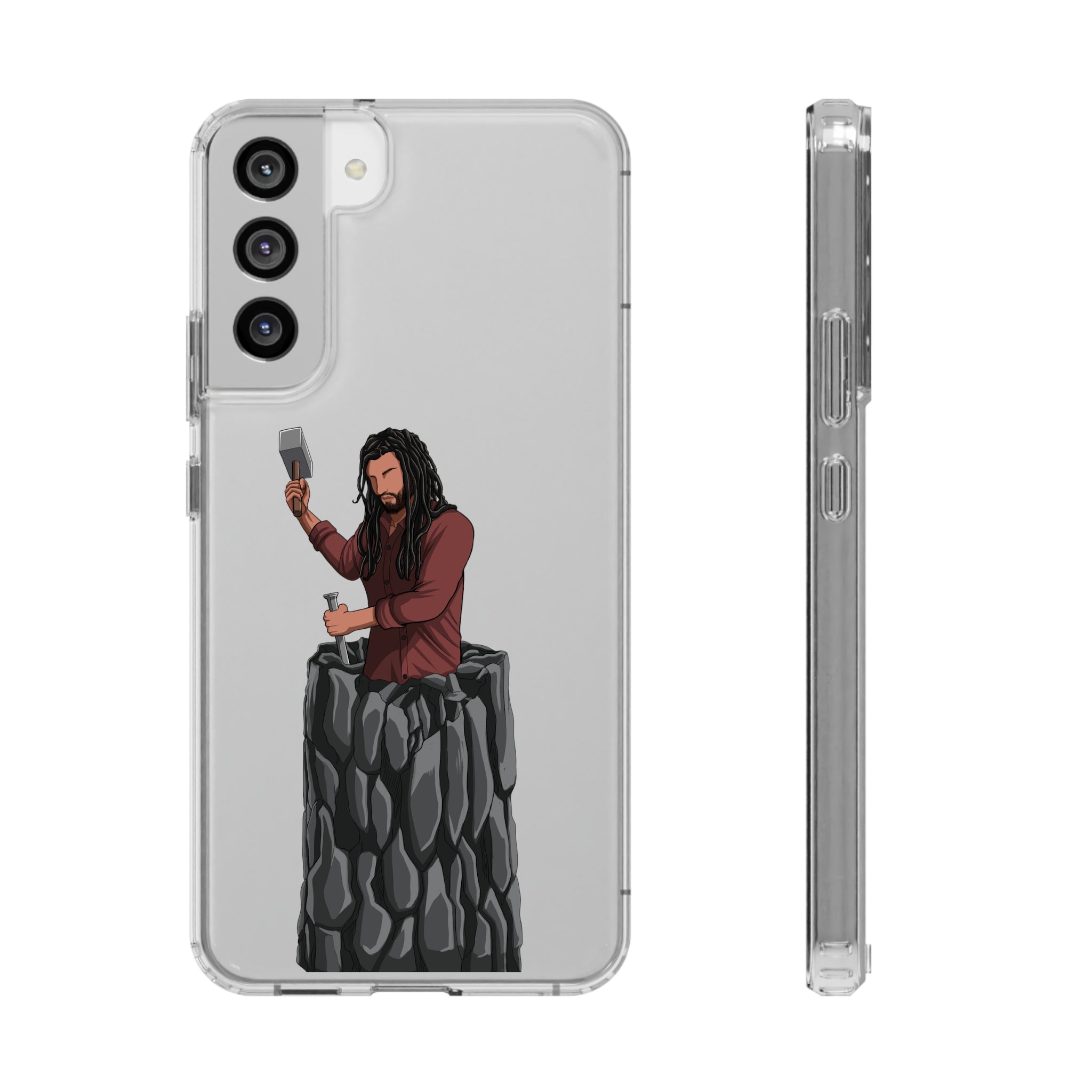 A person working hard to better his/herself - Clear Case - Self-Made Man #2 - Breakthrough Collection