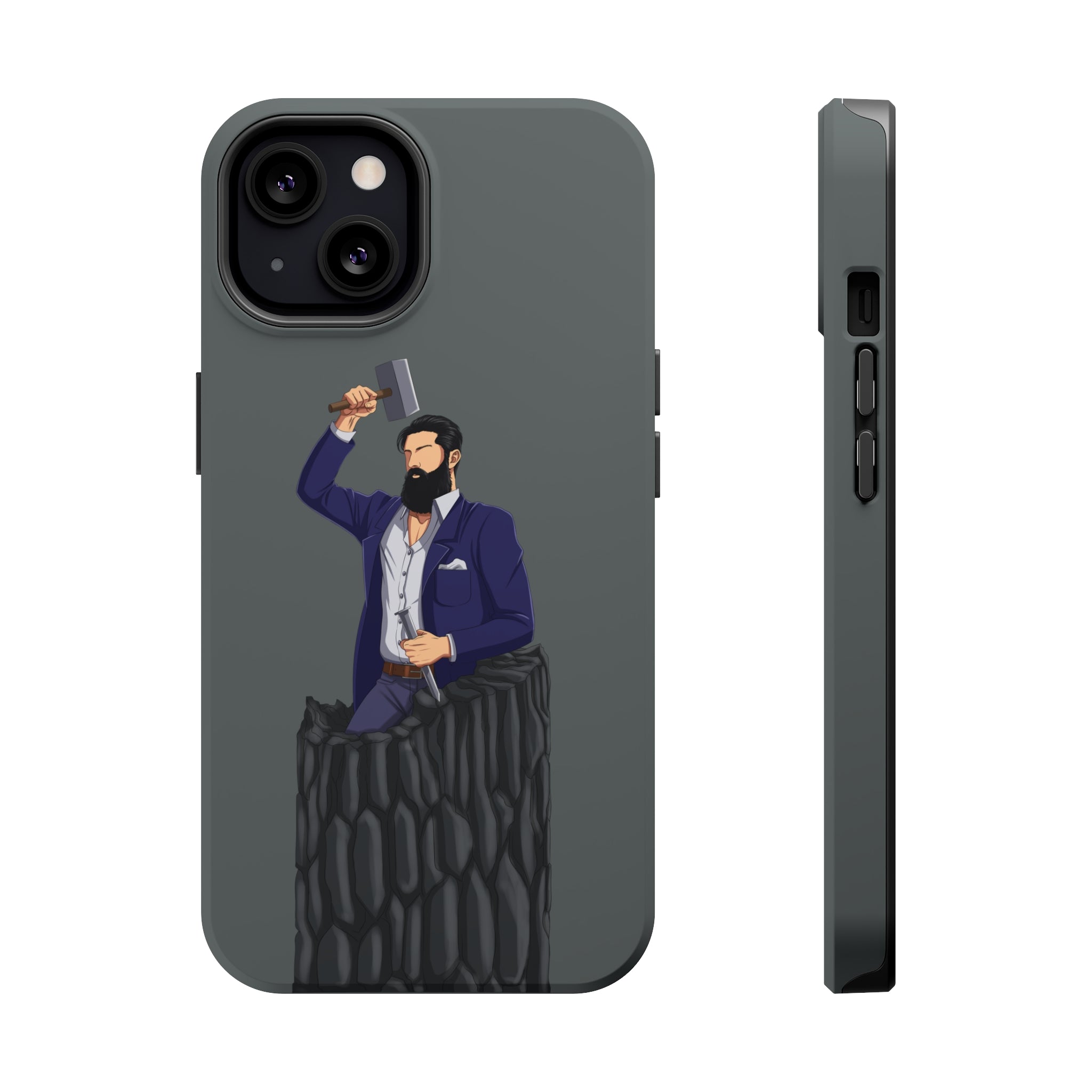 A person working hard to better his/herself - MagSafe Tough Case - Self-Made Man #12 - Breakthrough Collection
