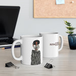 A person working hard to better his/herself - Ceramic Mug 11oz - Self-Made Woman #6 - Breakthrough Collection