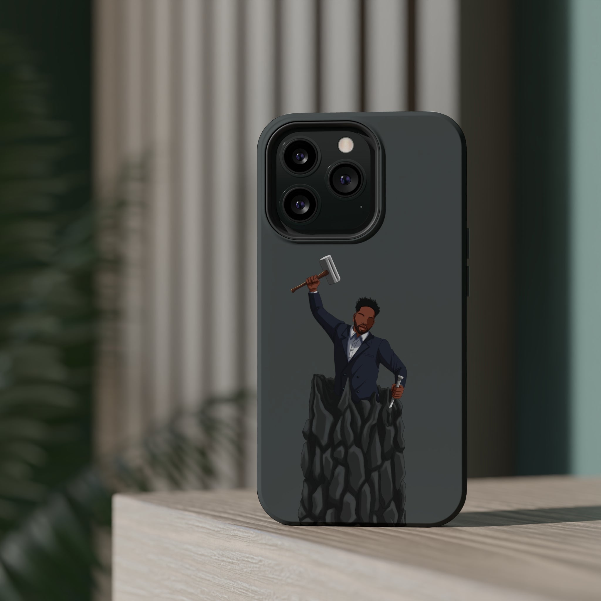 A person working hard to better his/herself - MagSafe Tough Case - Self-Made Man #1 - Breakthrough Collection