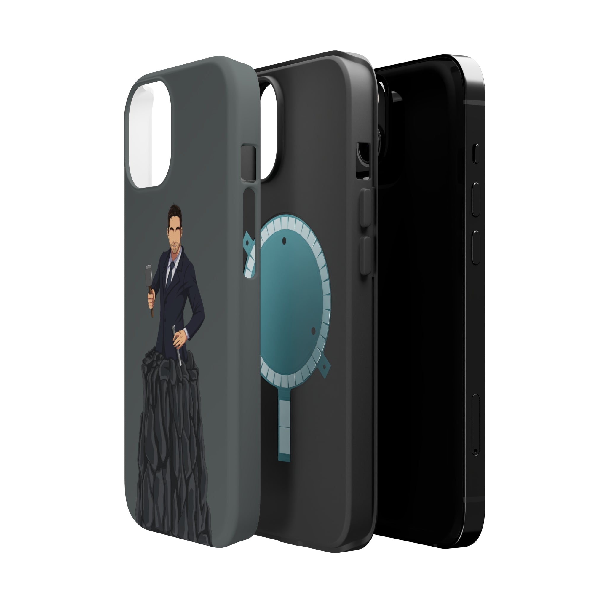 A person working hard to better his/herself - MagSafe Tough Case - Self-Made Man #3 - Breakthrough Collection