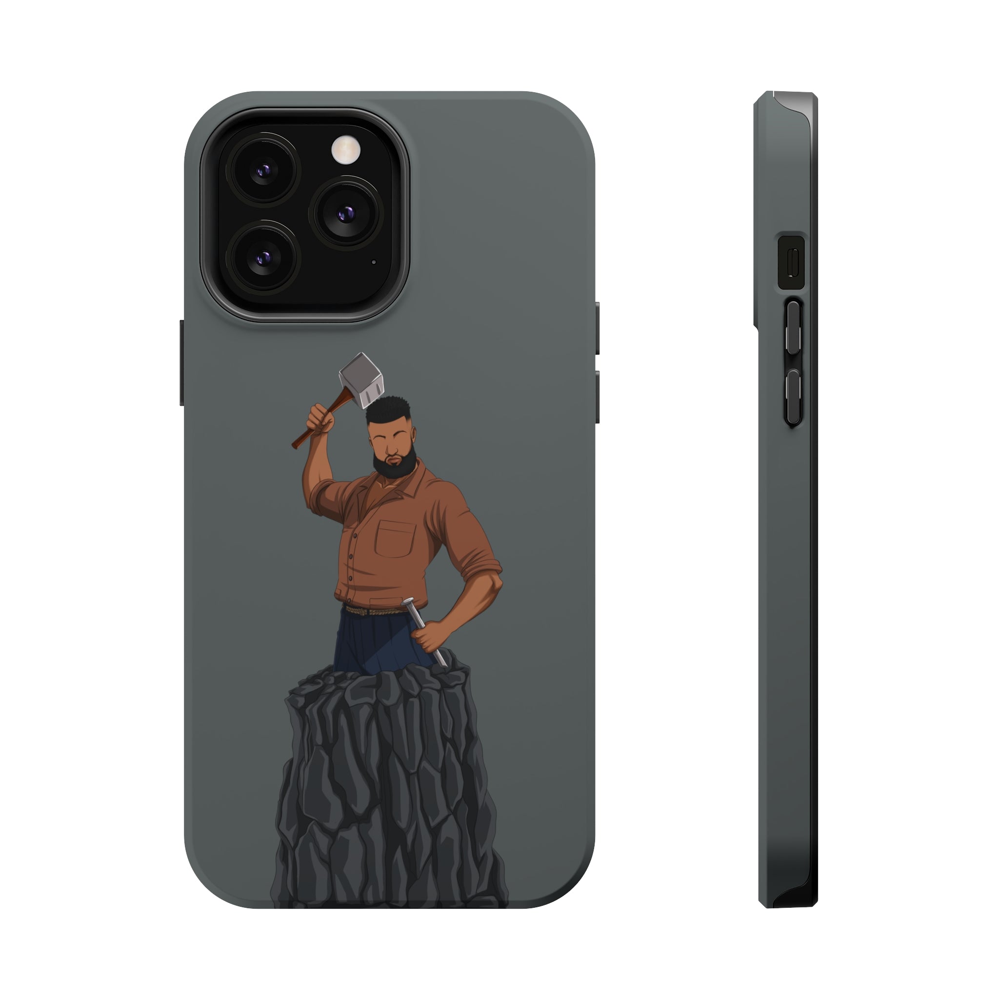 A person working hard to better his/herself - MagSafe Tough Case - Self-Made Man #9 - Breakthrough Collection
