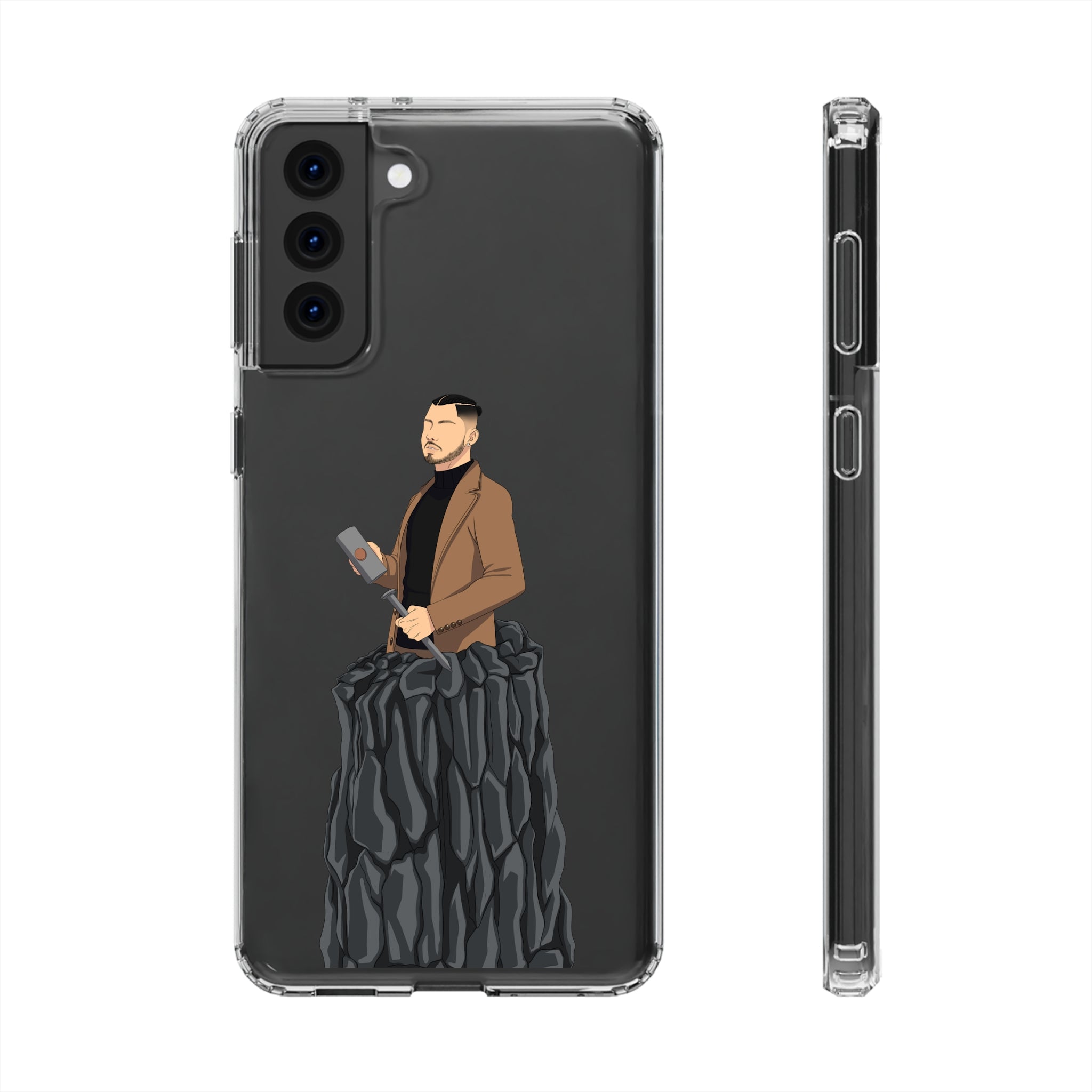 A person working hard to better his/herself - Clear Case - Self-Made Man #14 - Breakthrough Collection