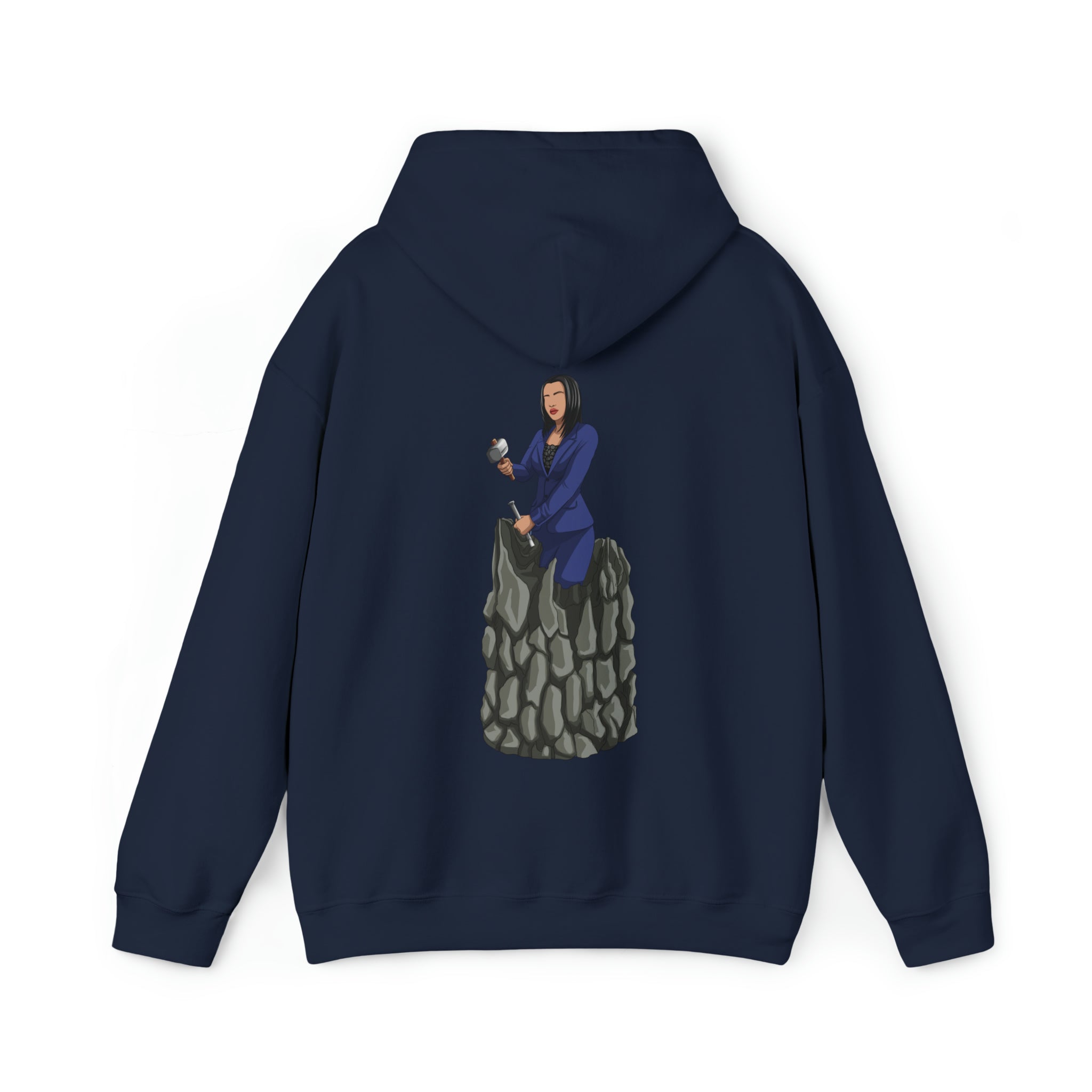 A person working hard to better his/herself - Heavy Blend™ Self-Made Hoodie - Woman #2