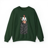 A person working hard to better his/herself - Self-Made Sweatshirt Heavy Blend™ Crewneck - woman #1 - Breakthrough Collection