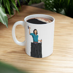 A person working hard to better his/herself - Ceramic Mug 11oz - Self-Made Man #10 - Breakthrough Collection