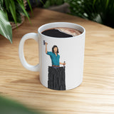 A person working hard to better his/herself - Ceramic Mug 11oz - Self-Made Man #10 - Breakthrough Collection