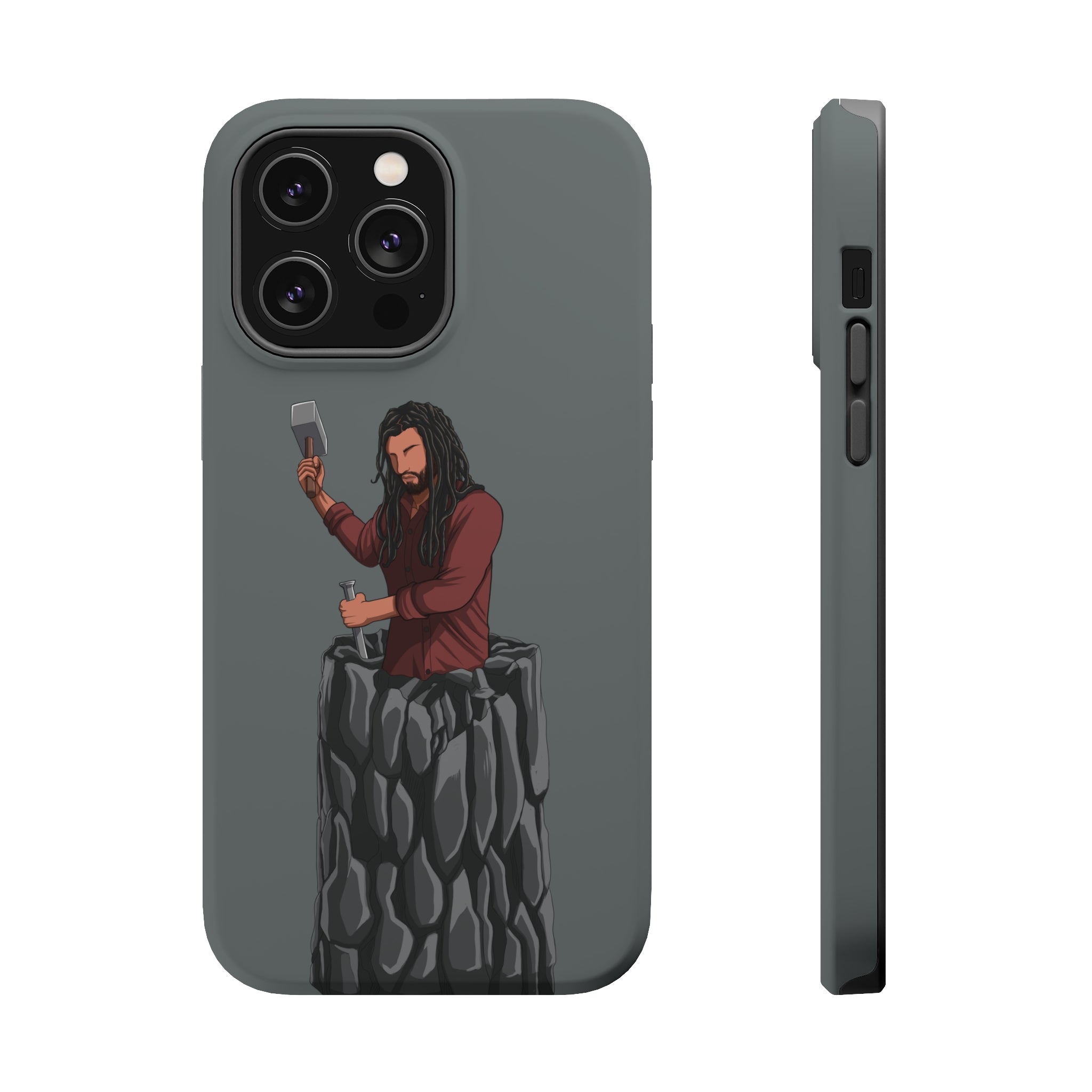 A person working hard to better his/herself - MagSafe Tough Case - Self-Made Man #2 - Breakthrough Collection