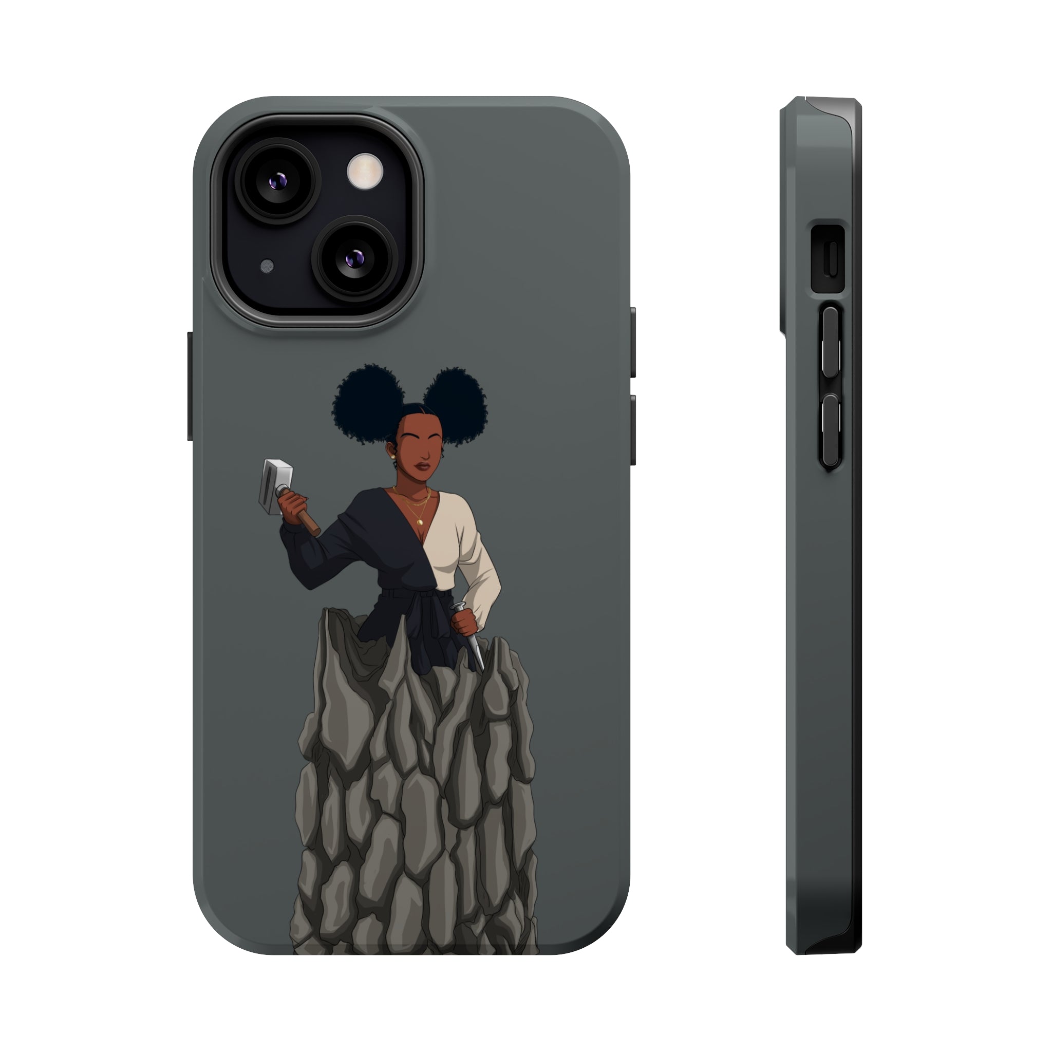 A person working hard to better his/herself - MagSafe Tough Case - self-made woman #10 - Breakthrough Collection