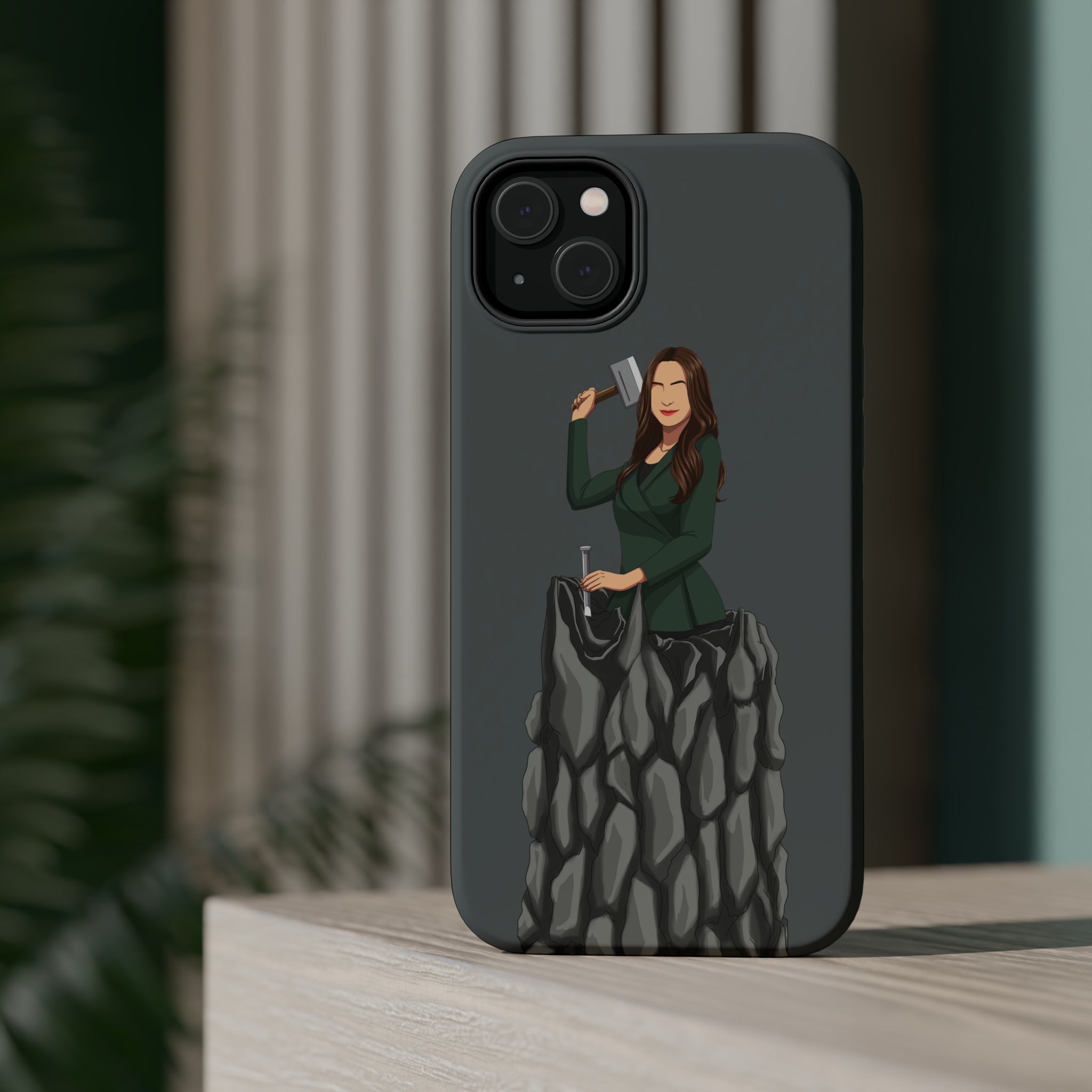 A person working hard to better his/herself - MagSafe Tough Case - self-made woman #5 - Breakthrough Collection