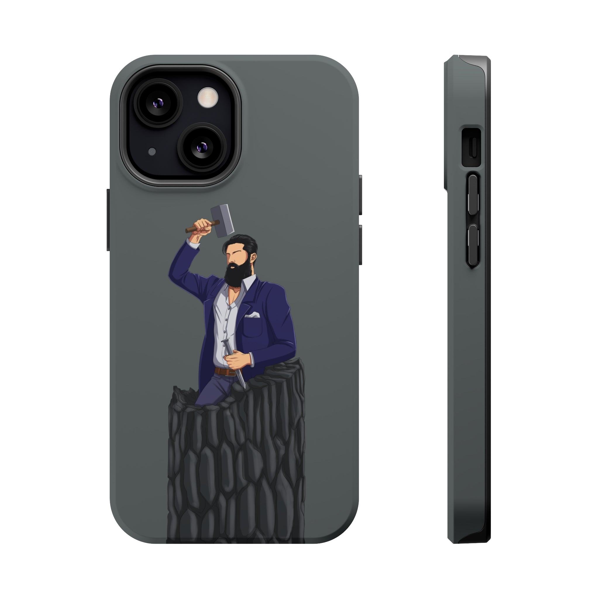 A person working hard to better his/herself - MagSafe Tough Case - Self-Made Man #12 - Breakthrough Collection