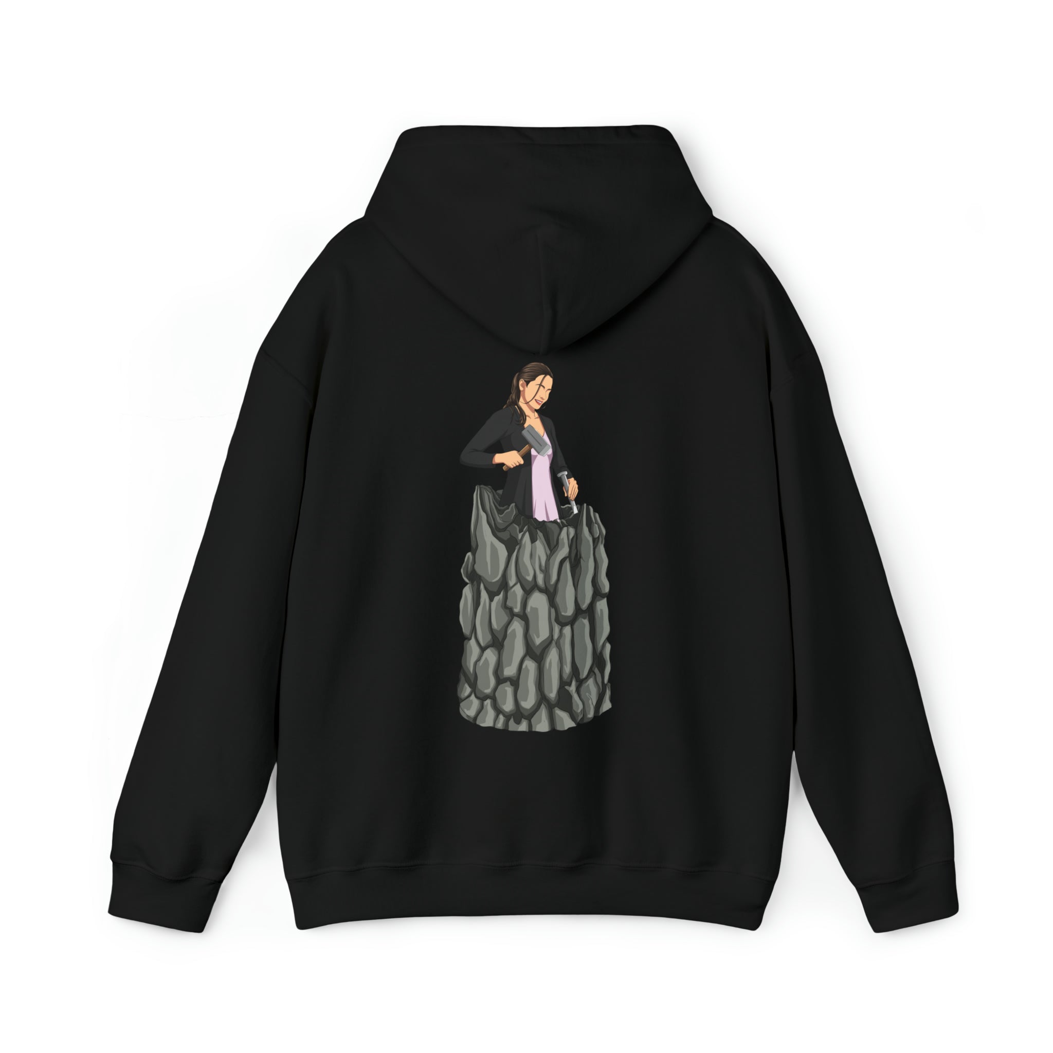 A person working hard to better his/herself - Heavy Blend™ Self-Made Hoodie - Woman #8