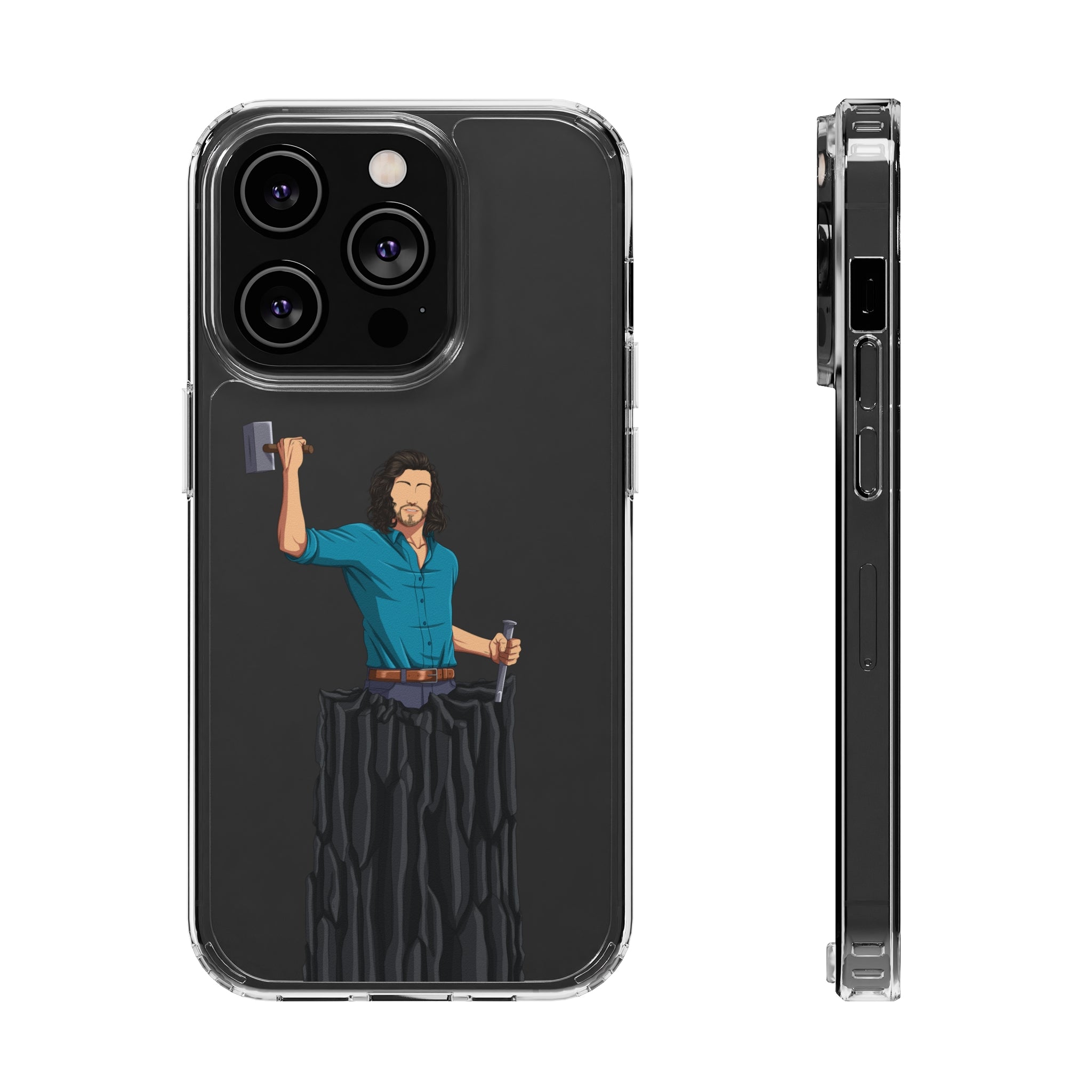 A person working hard to better his/herself - Clear Case - Self-Made Man #10 - Breakthrough Collection