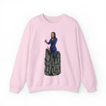 A person working hard to better his/herself - Self-Made Sweatshirt Heavy Blend™ Crewneck - woman #2 - Breakthrough Collection