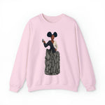 A person working hard to better his/herself - Self-Made Sweatshirt Heavy Blend™ Crewneck - woman #10 - Breakthrough Collection