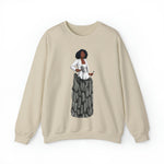 A person working hard to better his/herself - Self-Made Sweatshirt Heavy Blend™ Crewneck - woman #12 - Breakthrough Collection