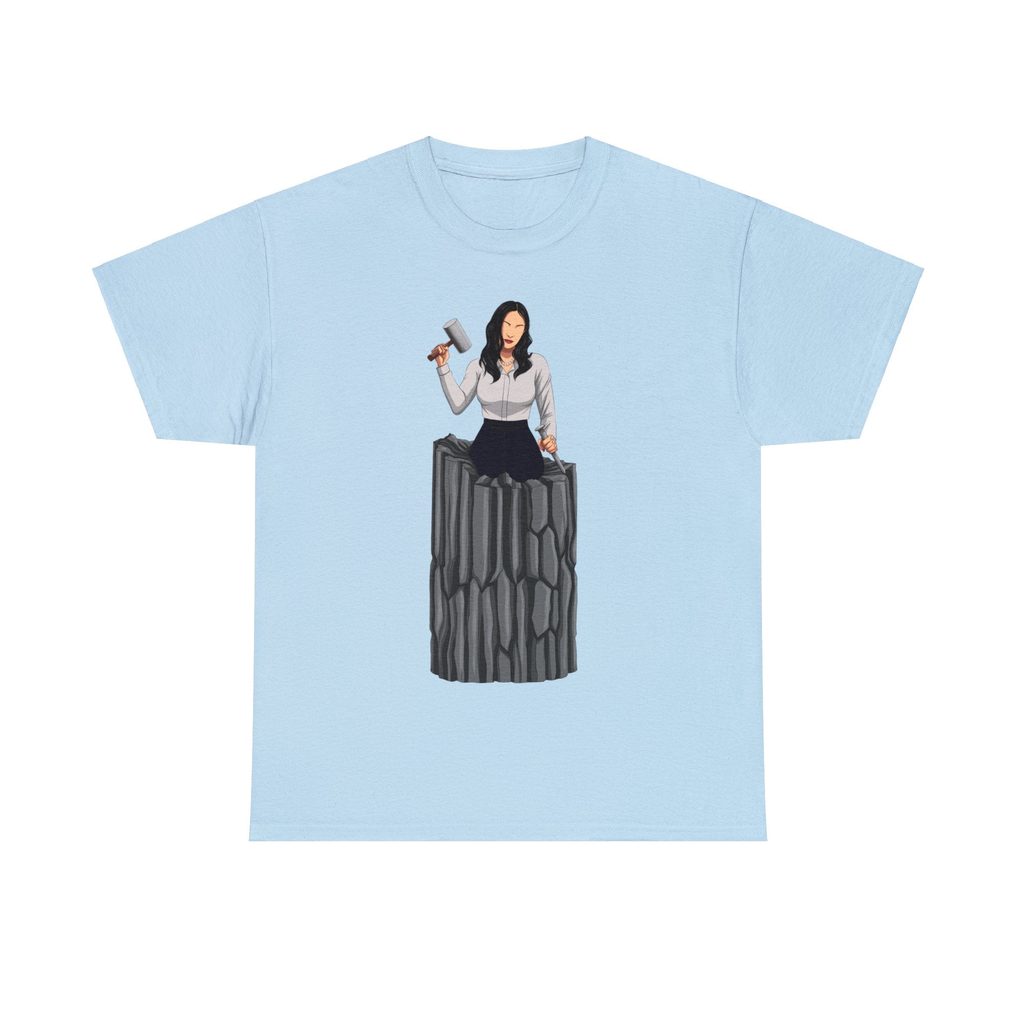 A person working hard to better his/herself - Heavy Cotton Self-Made T-shirt - Woman #14