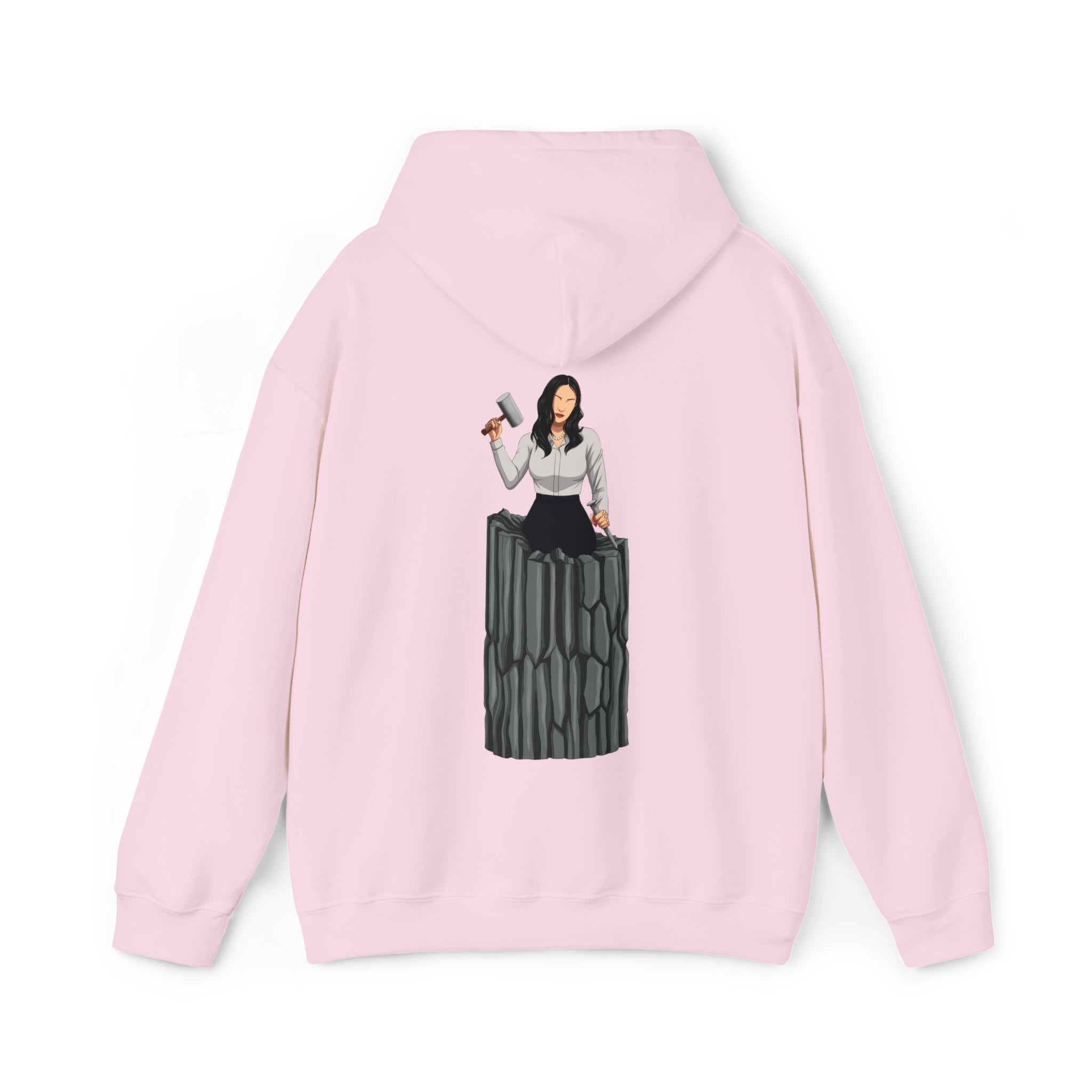 A person working hard to better his/herself - Heavy Blend™ Self-Made Hoodie - Woman #14