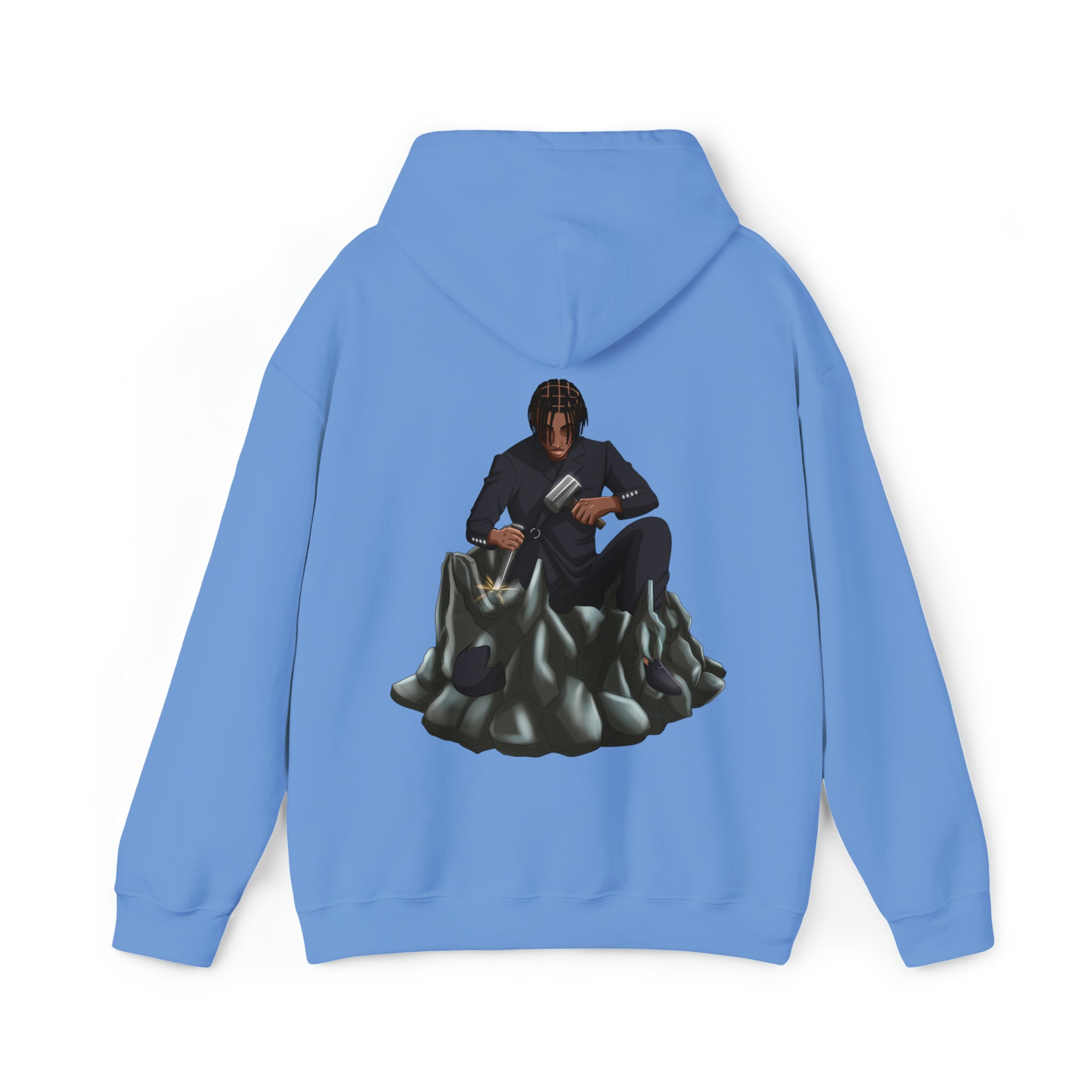 A person working hard to better his/herself - Heavy Blend™ Self-Made Hoodie - Man #13 - Breakthrough Collection