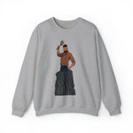A person working hard to better his/herself - Self-Made Sweatshirt Heavy Blend™ Crewneck - Man #9 - Breakthrough Collection
