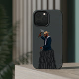A person working hard to better his/herself - MagSafe Tough Case - Self-Made Man #7 - Breakthrough Collection