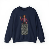 A person working hard to better his/herself - Heavy Blend™ Crewneck Sweatshirt - Woman #15 - Breakthrough Collection