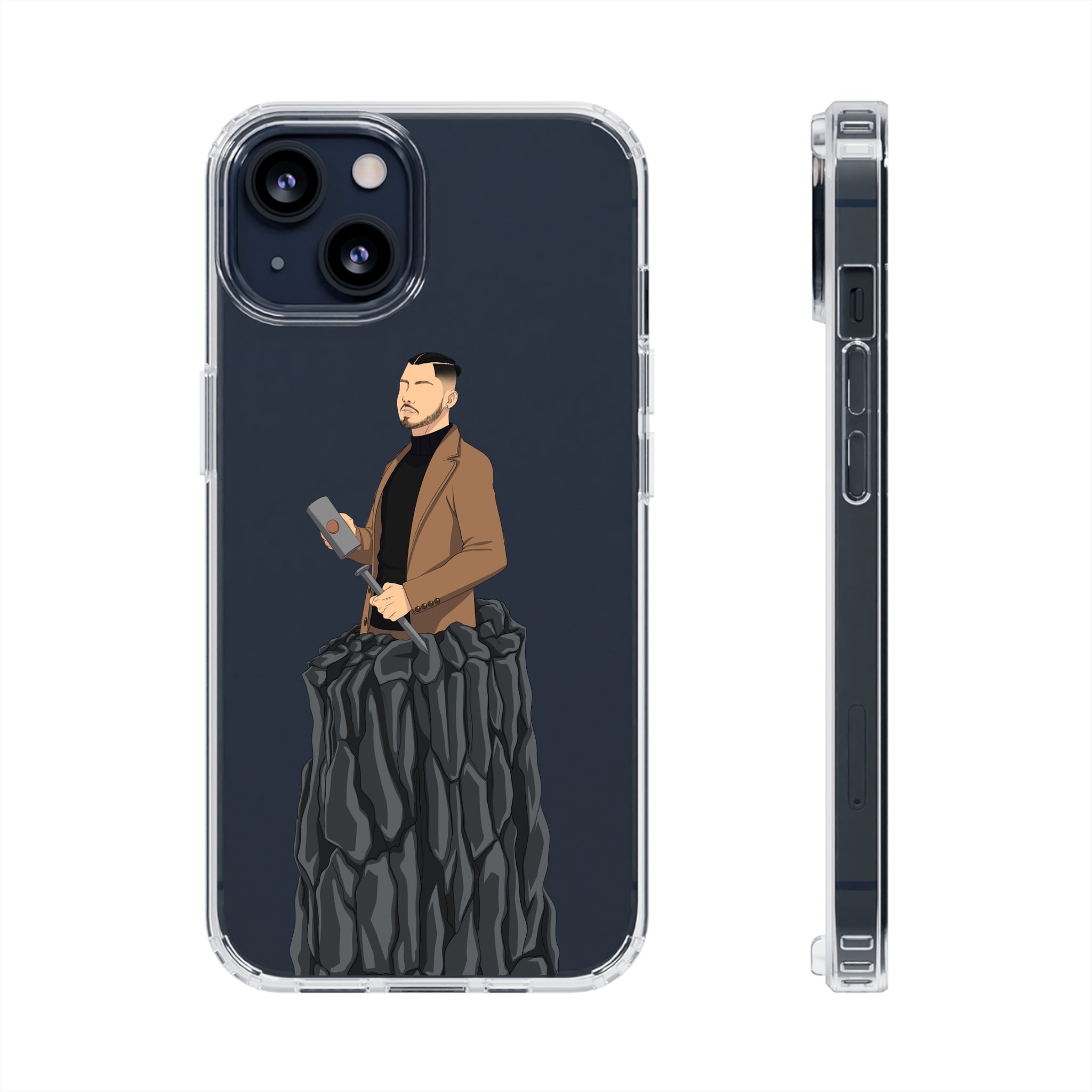 A person working hard to better his/herself - Clear Case - Self-Made Man #14 - Breakthrough Collection