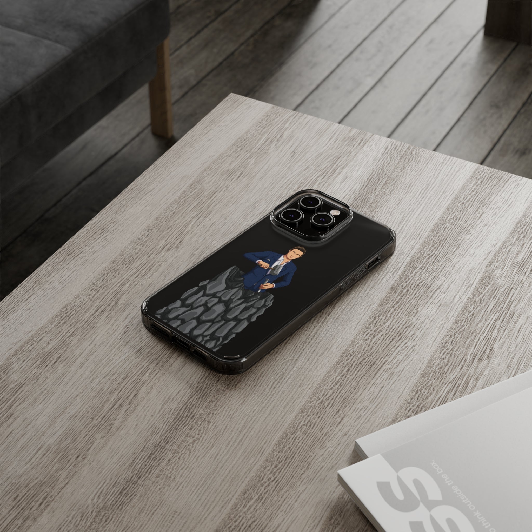 A person working hard to better his/herself - Clear Case - Self-Made Man #5 - Breakthrough Collection